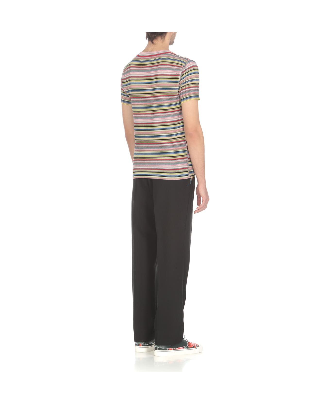 Maison Margiela Stripe Knit T-shirt - MultiColour