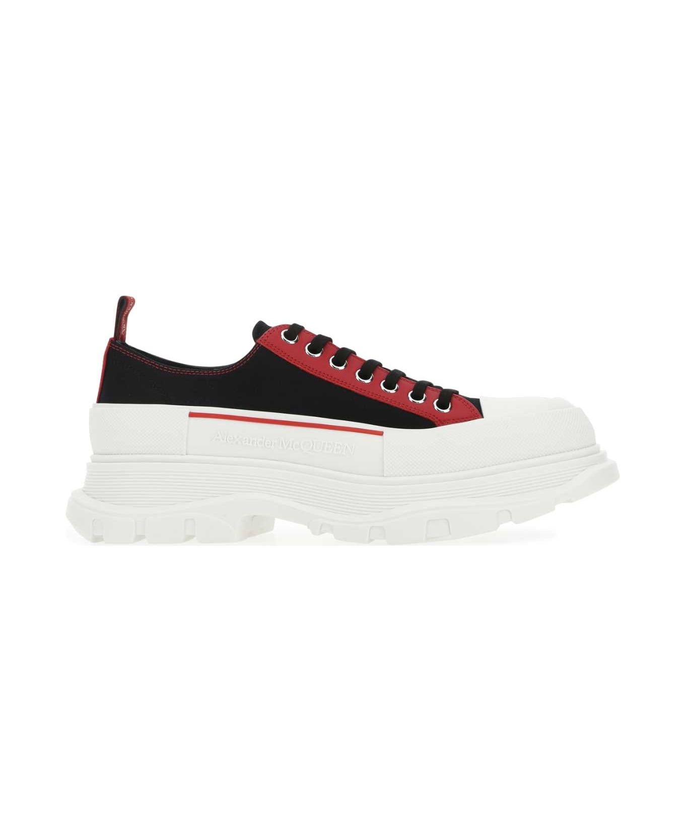 Alexander McQueen Multicolor Canvas And Leather Tread Slick Sneakers - 1549 スニーカー