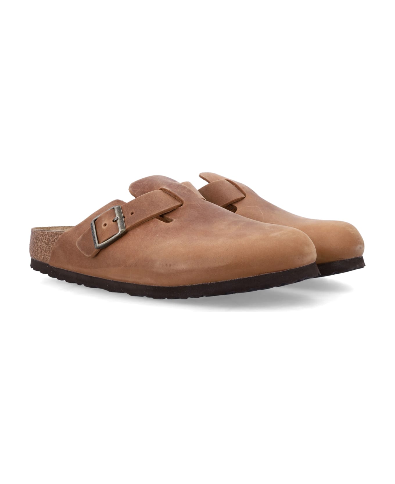 Birkenstock Boston Oiled Leather Clogs - COGNAC