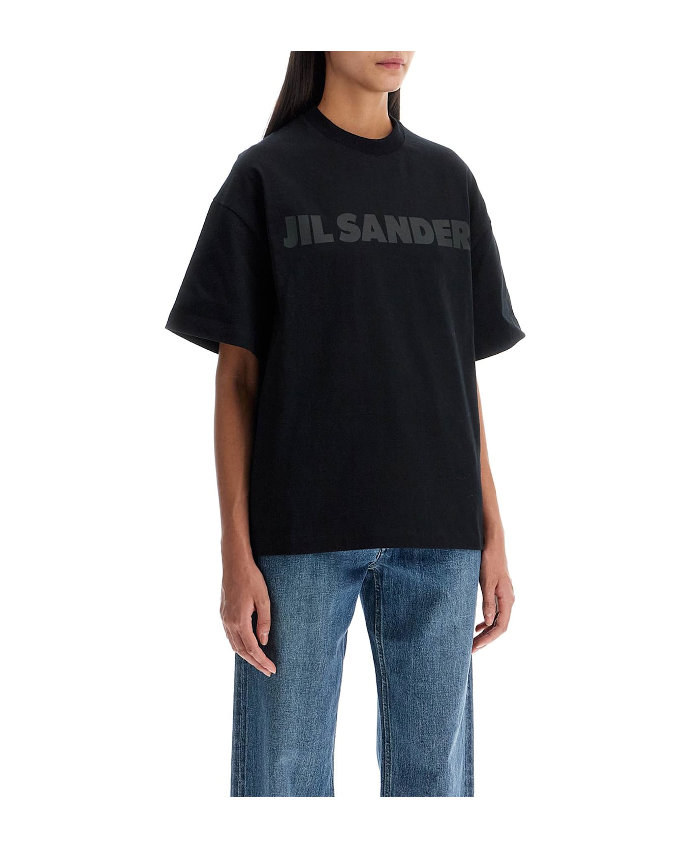 Jil Sander Logo Print T-shirt - BLACK