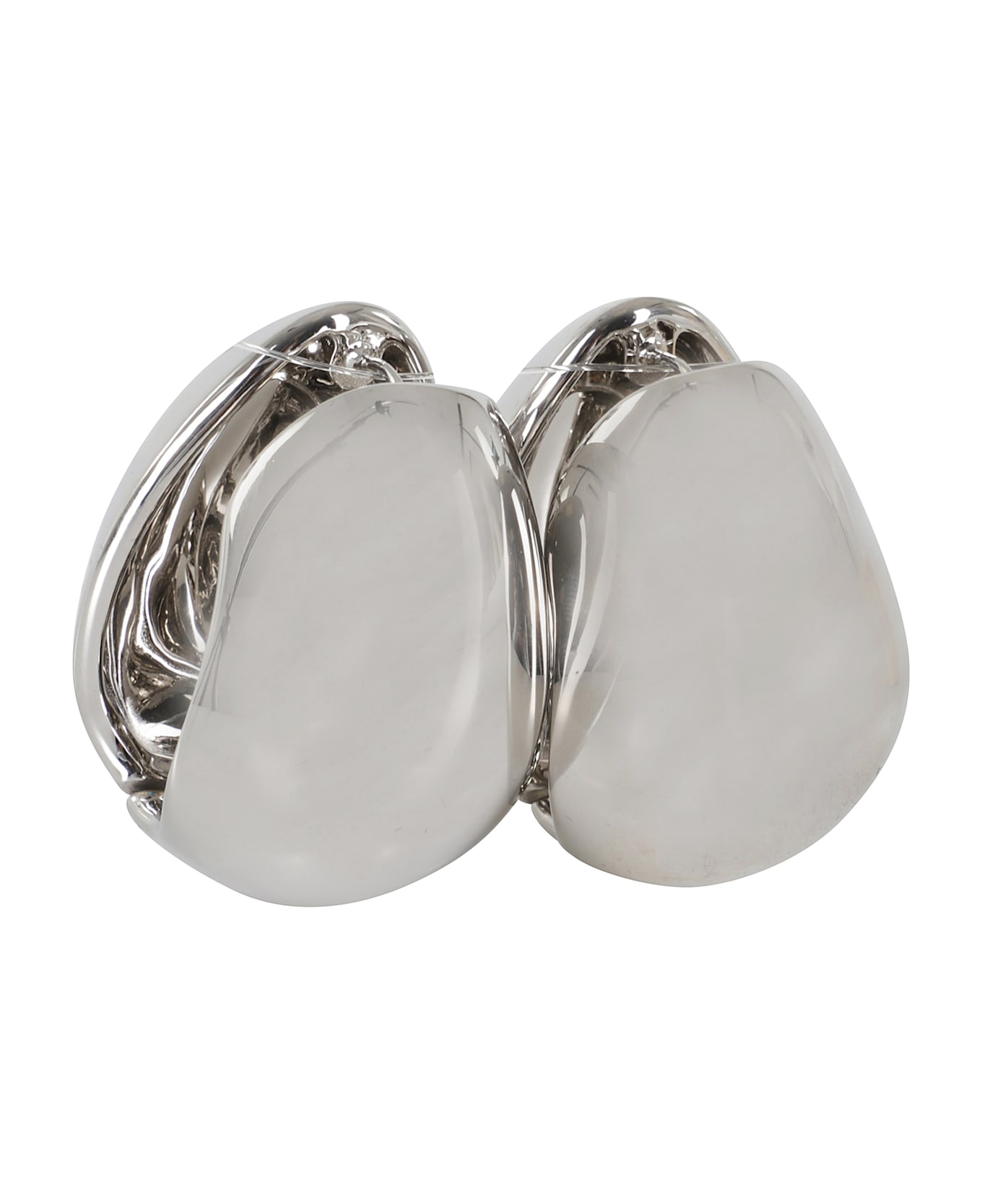 Coperni Xl Logo Creole Earrings - Silver Slv