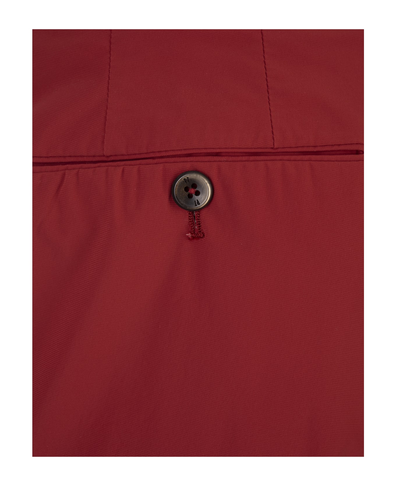 PT Torino Red Stretch Cotton Shorts - Red