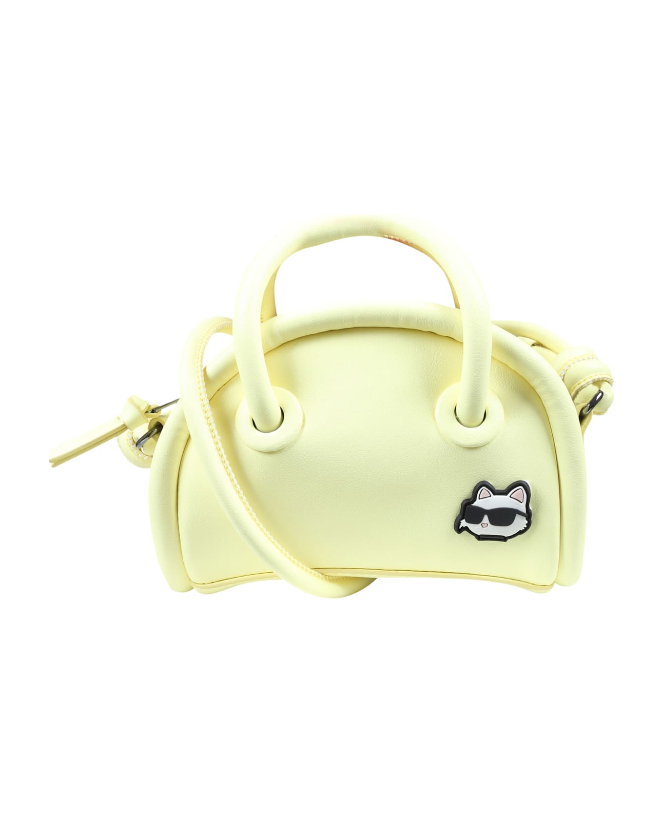 Karl Lagerfeld Kids Yellow Casual Bag For Girl With Logo - Yellow