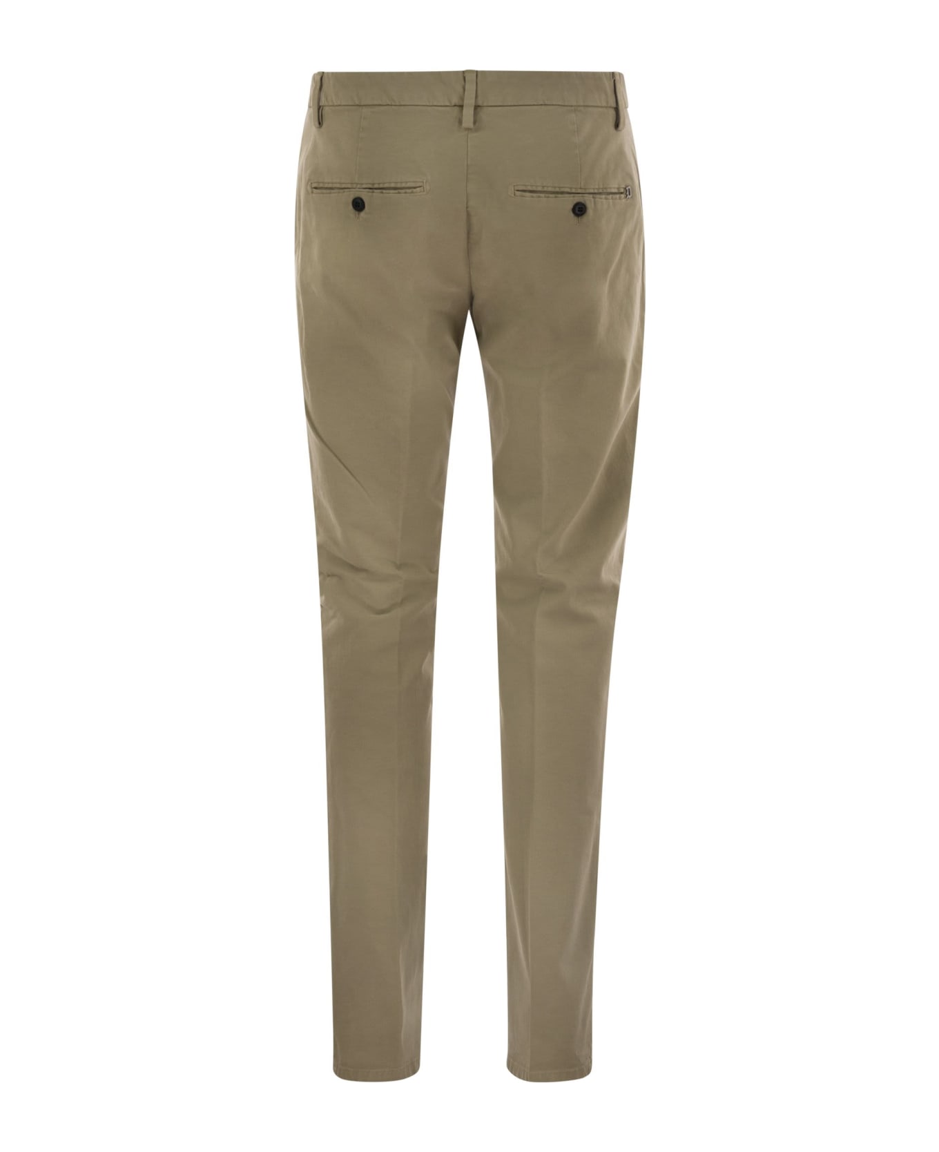 Dondup Spiritissimo - Regular Chino Trousers In Light Gabardine - Honey