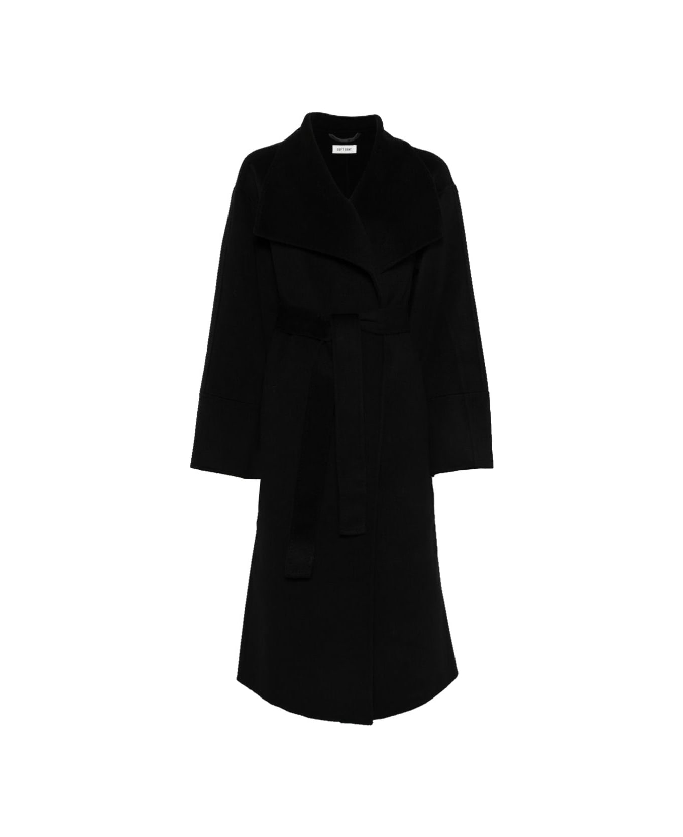 Goat Wool And Cashmere Coat - Black