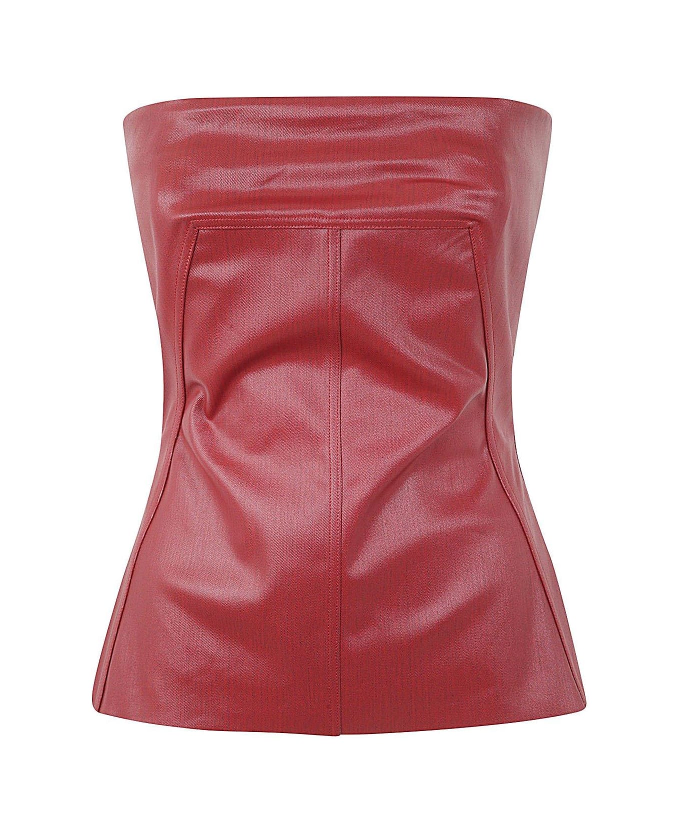 Rick Owens Strapless Bustier Top - Rosso