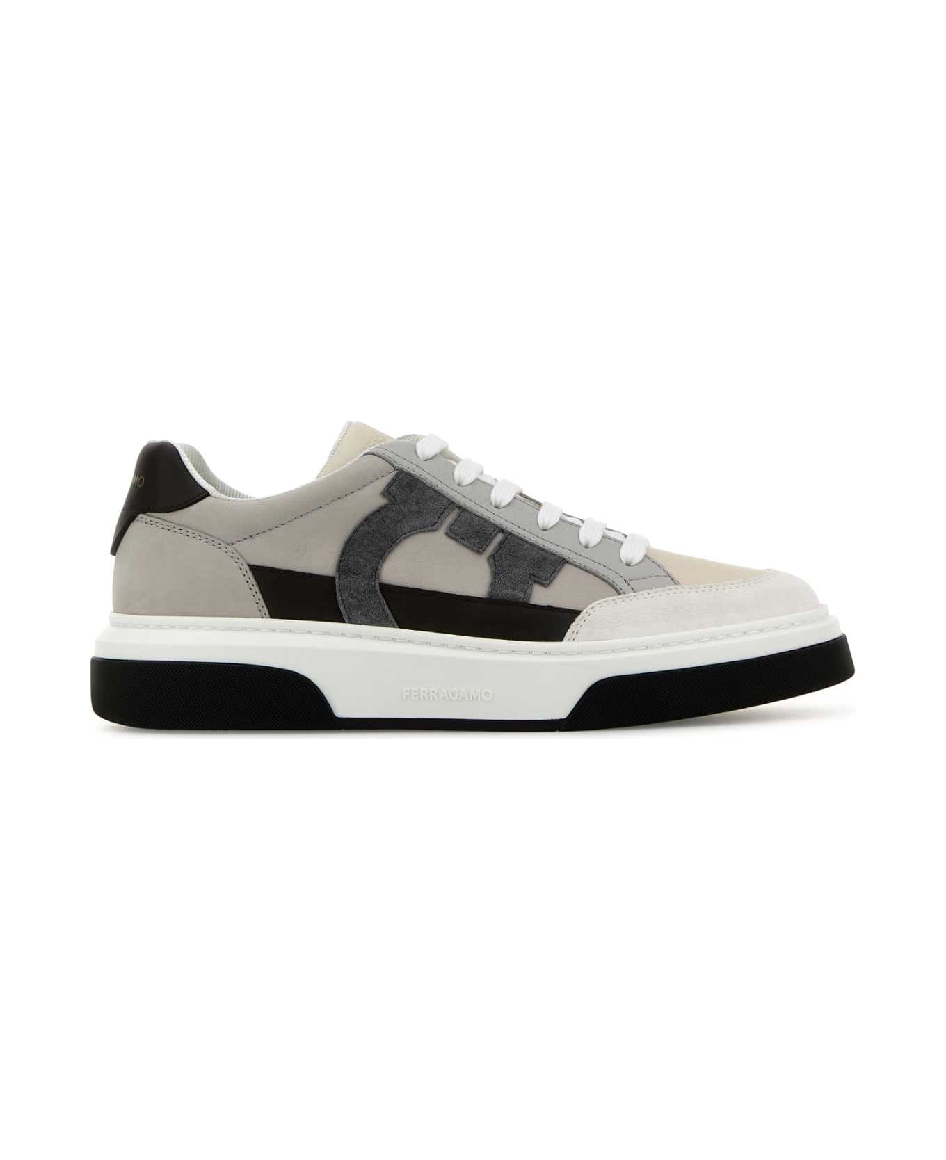 Ferragamo Multicolor Leather Cassina Sneakers - CROSTA