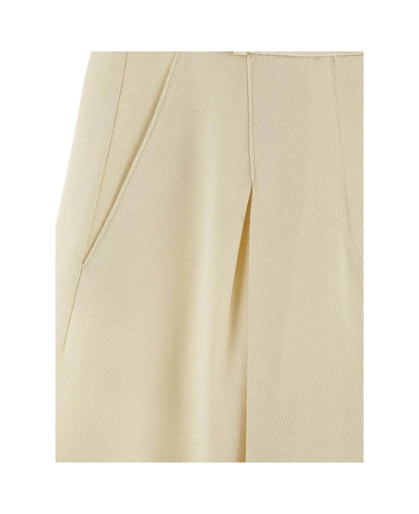 Del Core Wool Trouser - Yellow Cream