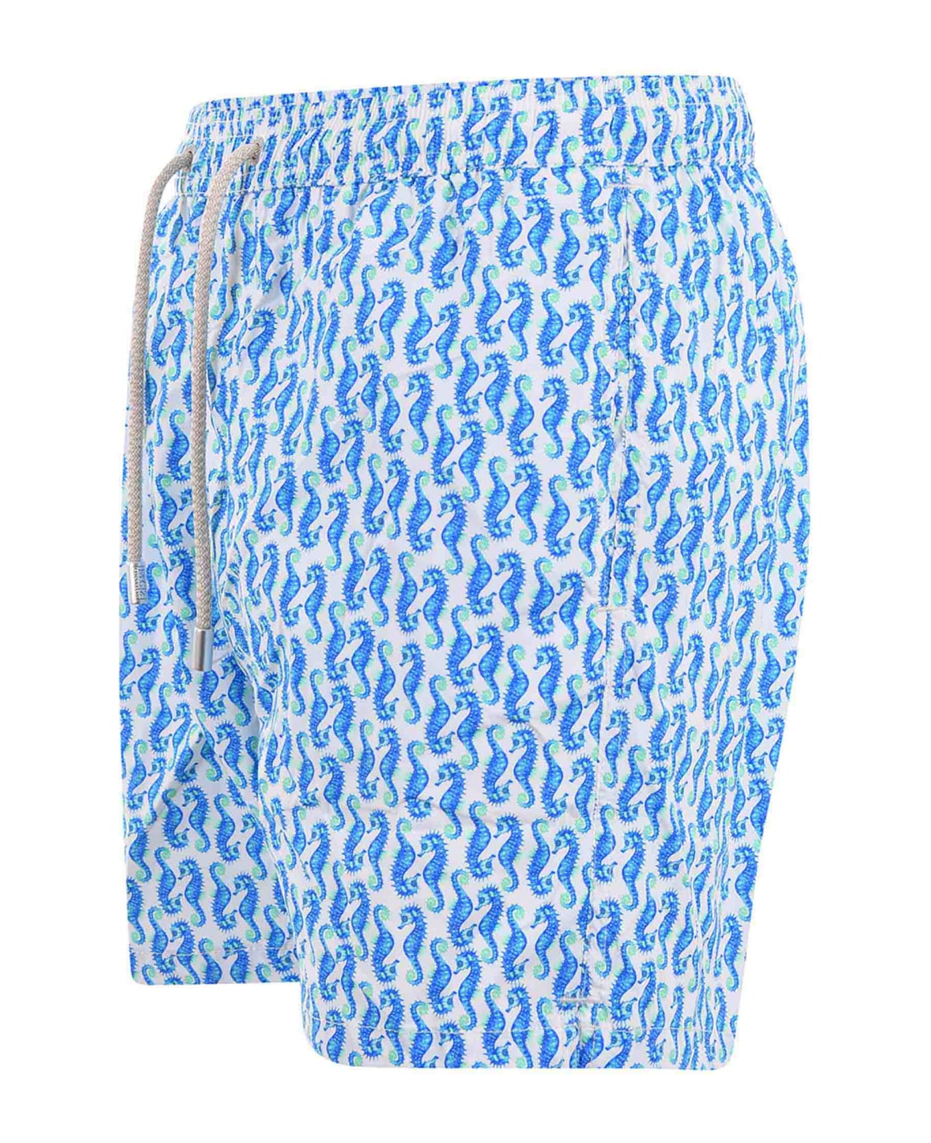 MC2 Saint Barth Swimsuit - Azzurro/Bianco