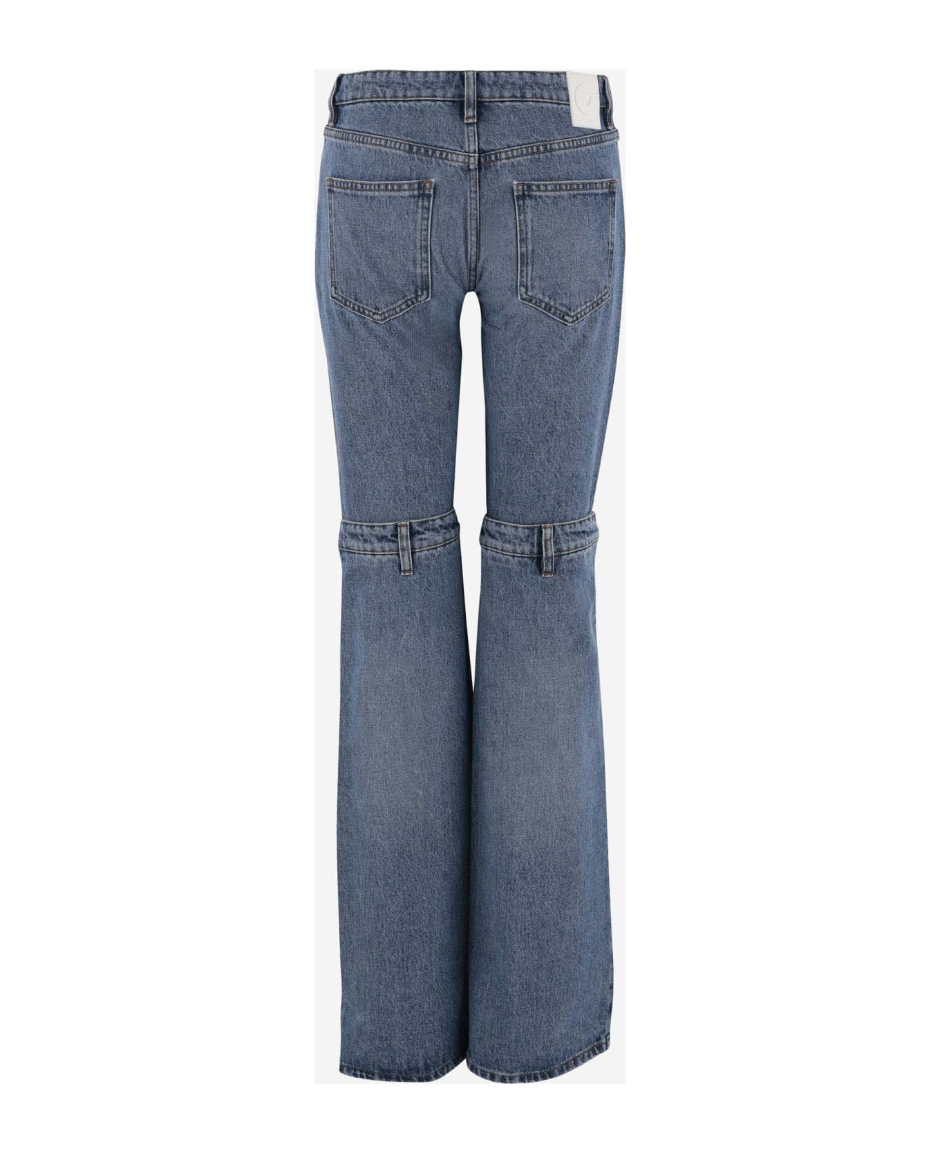 Coperni Flared Jeans Made Of Cotton Denim - Blue