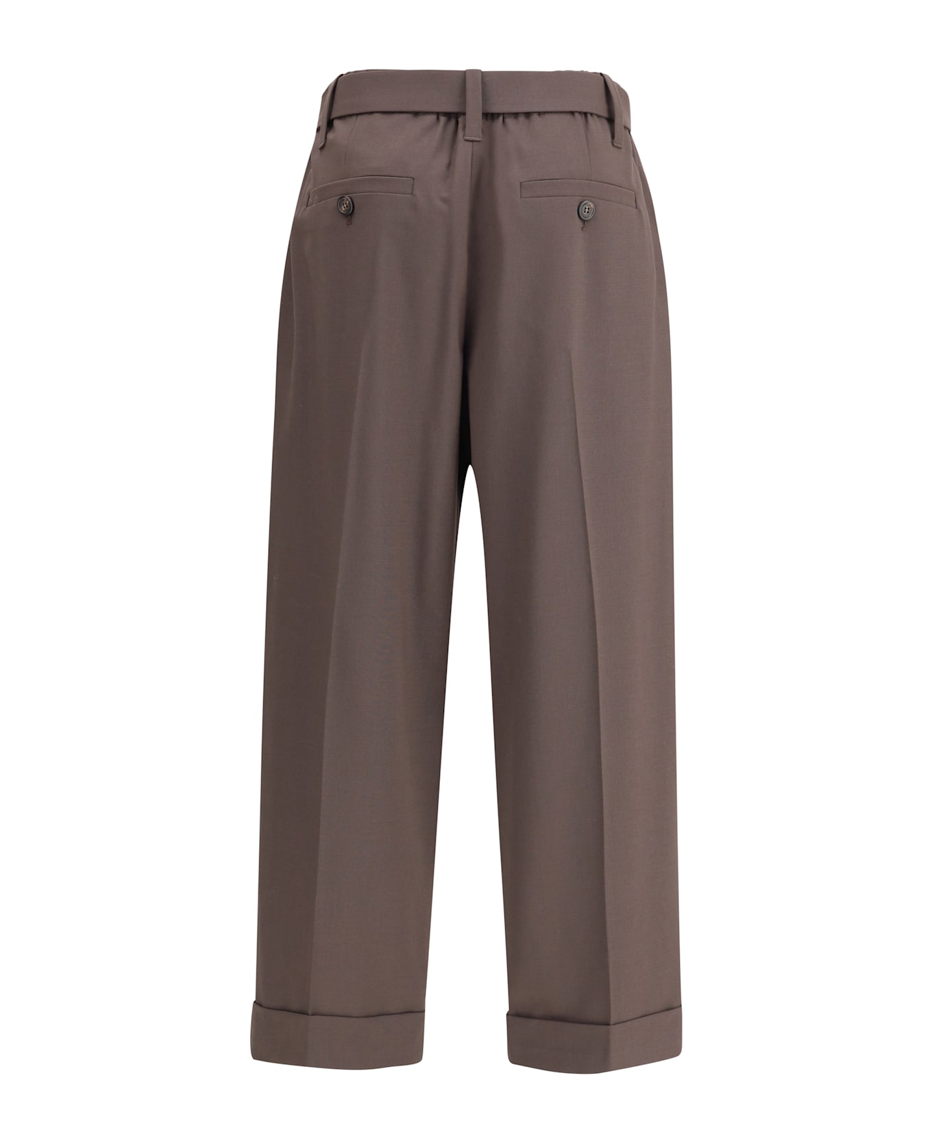 Brunello Cucinelli Sartorial Baggy Trousers In Tropical Luxury Wool