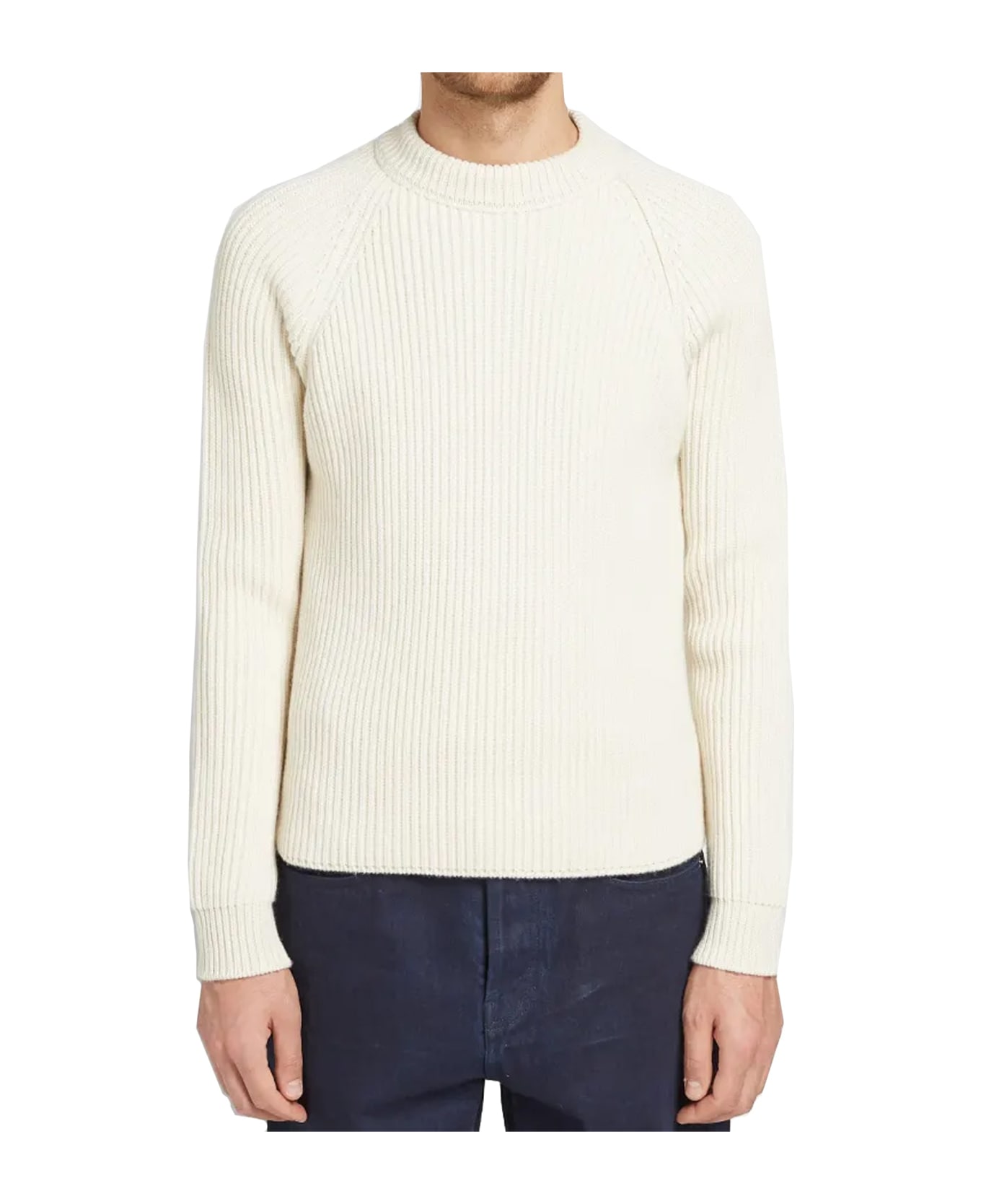 Saint Laurent Wool And Cashmere Sweater - White