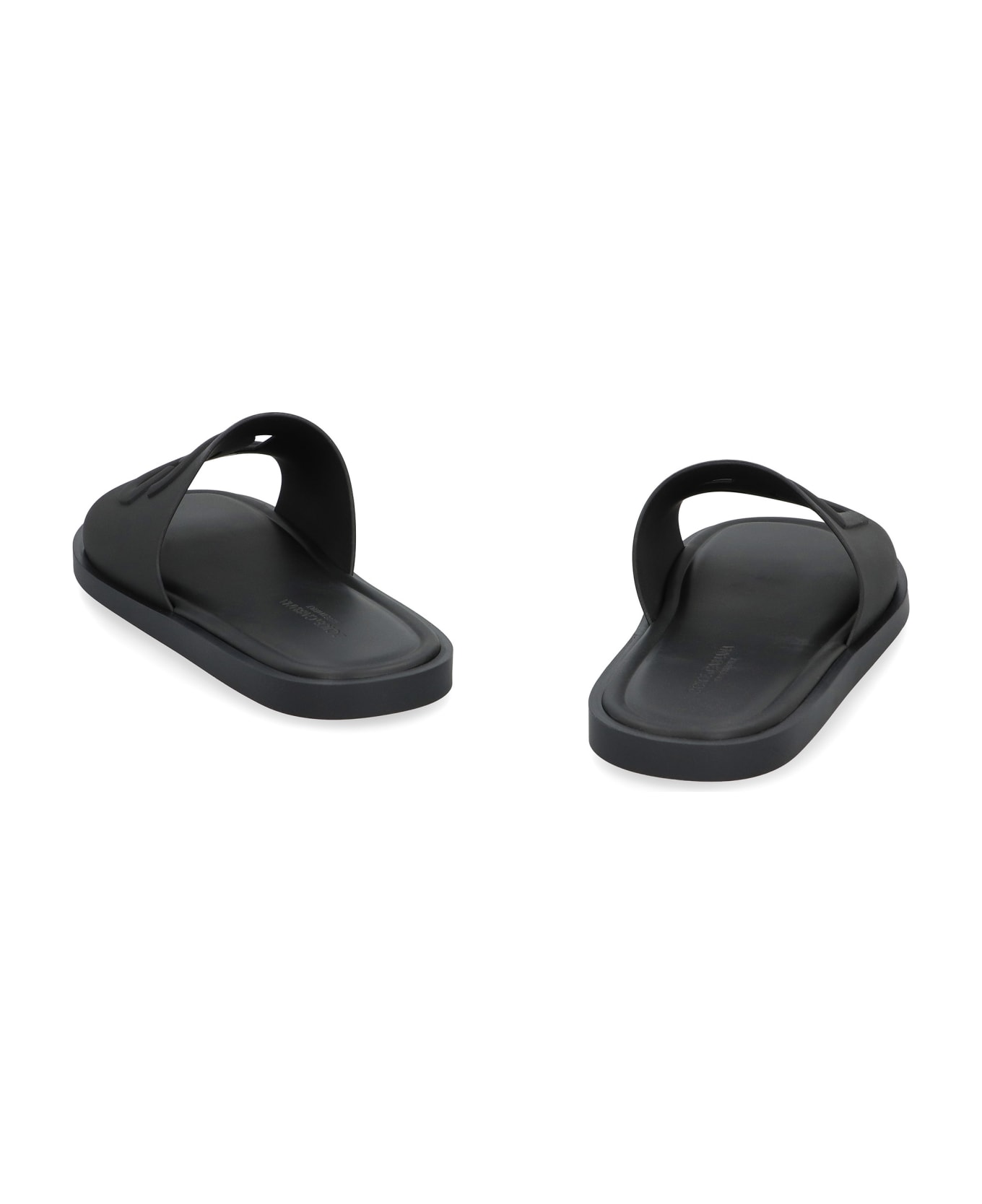 Dolce & Gabbana Rubber Slides - black