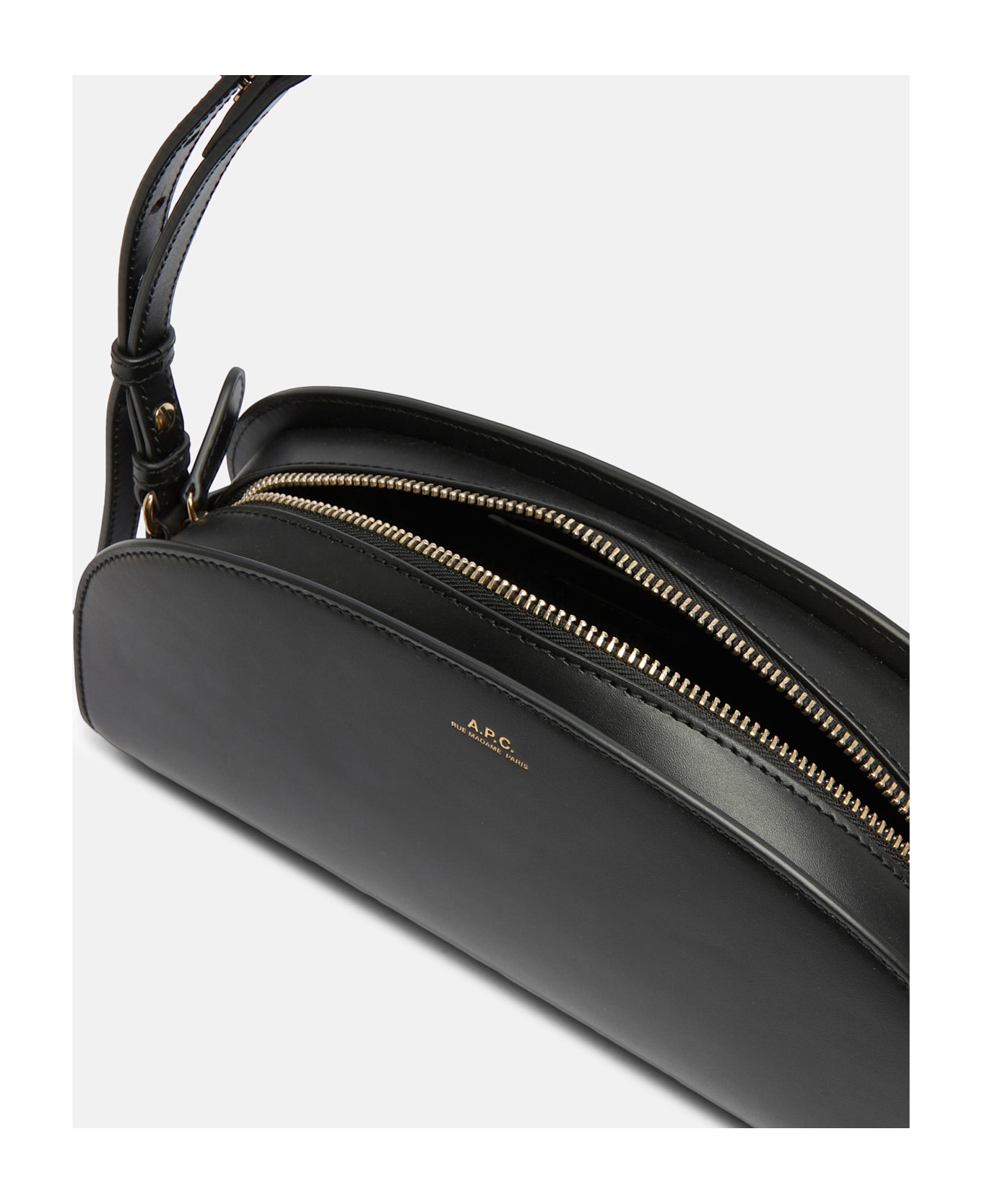 A.P.C. Sac Demi-lune Shoulder - Black