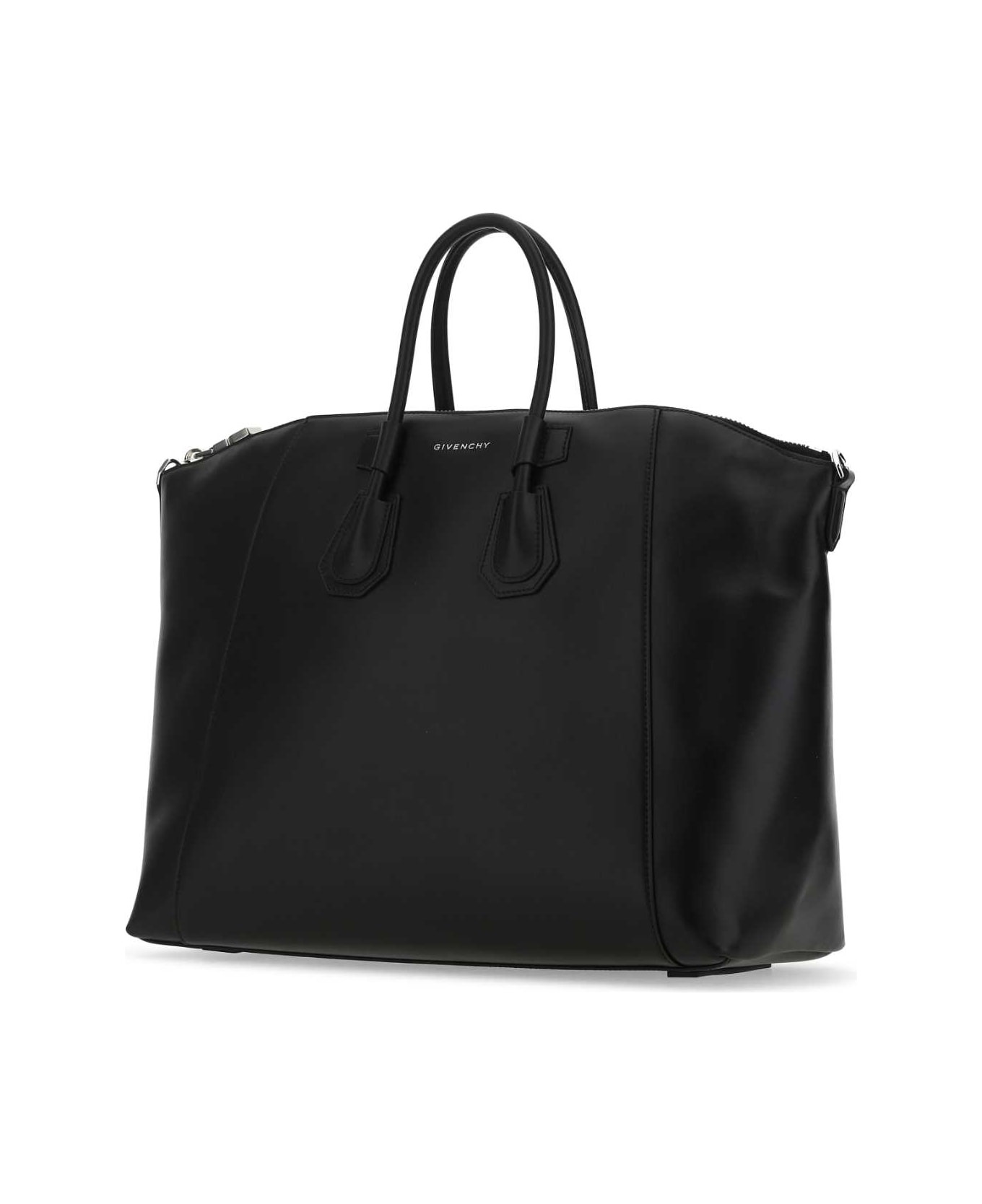 Givenchy Black Leather Medium Antigona Sport Shopping Bag - 001 トートバッグ