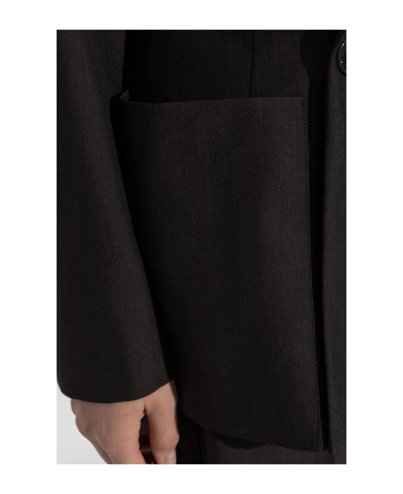Lemaire Double-breasted Blazer - BROWN