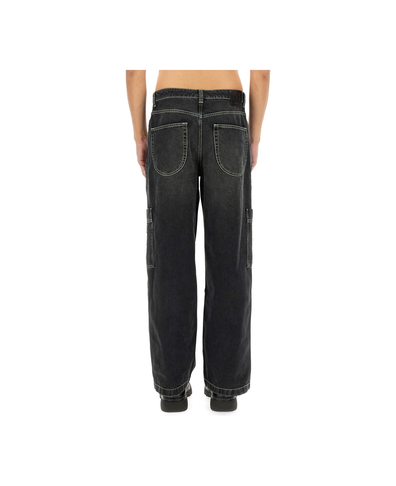Off-White Cargo Jeans - BLACK