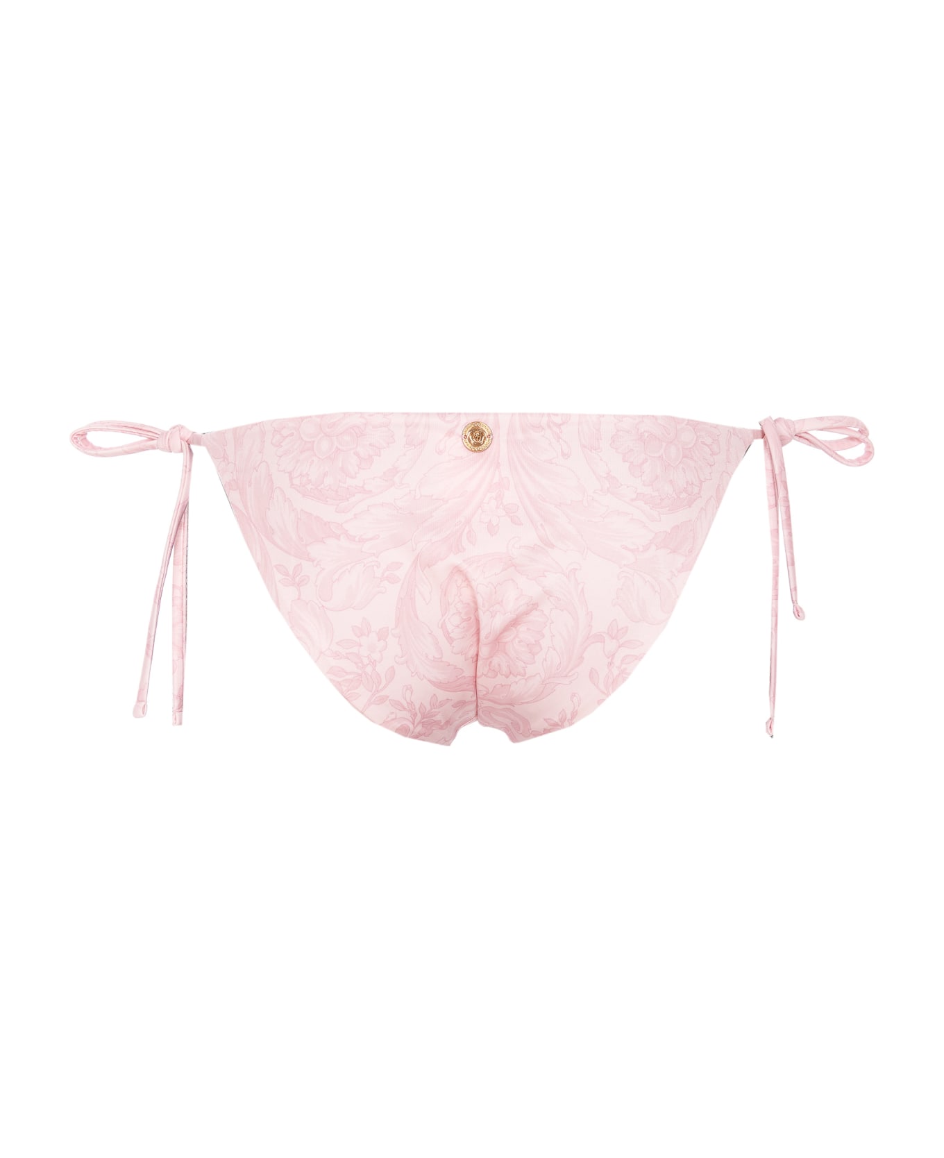 Versace Barocco Print Swim Slip - Pink