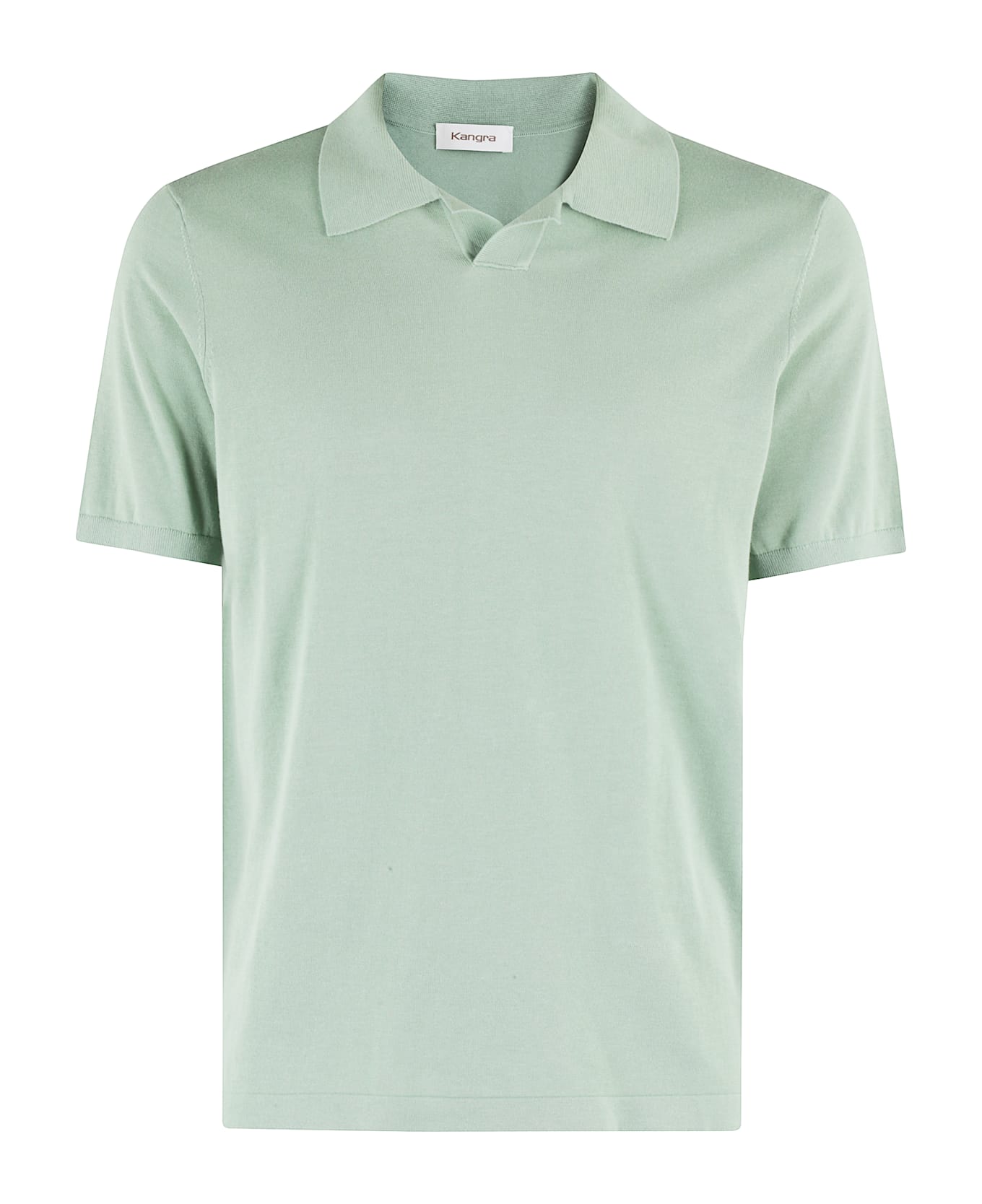 Kangra Polo Maglia Collo Skipper Cotone 1filo - Verdino