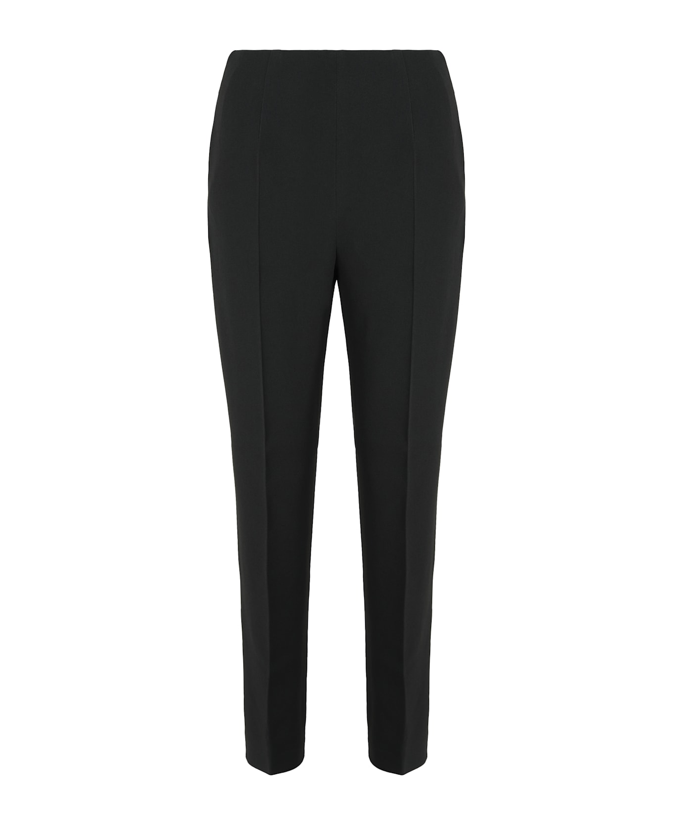 Alberta Ferretti Tailored Trousers In Stretch Fabric - black