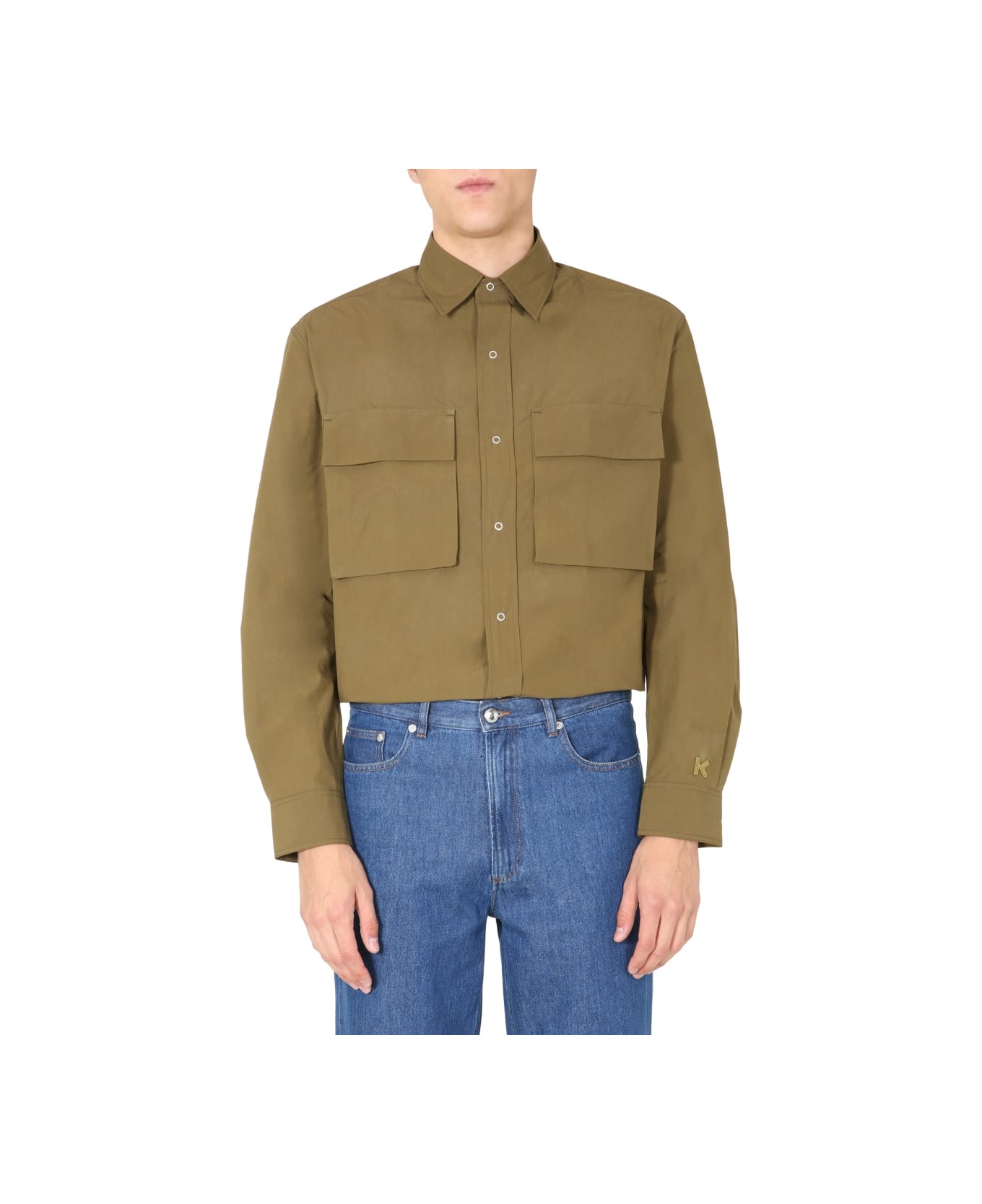 Kenzo Oversize Fit Shirt - BROWN