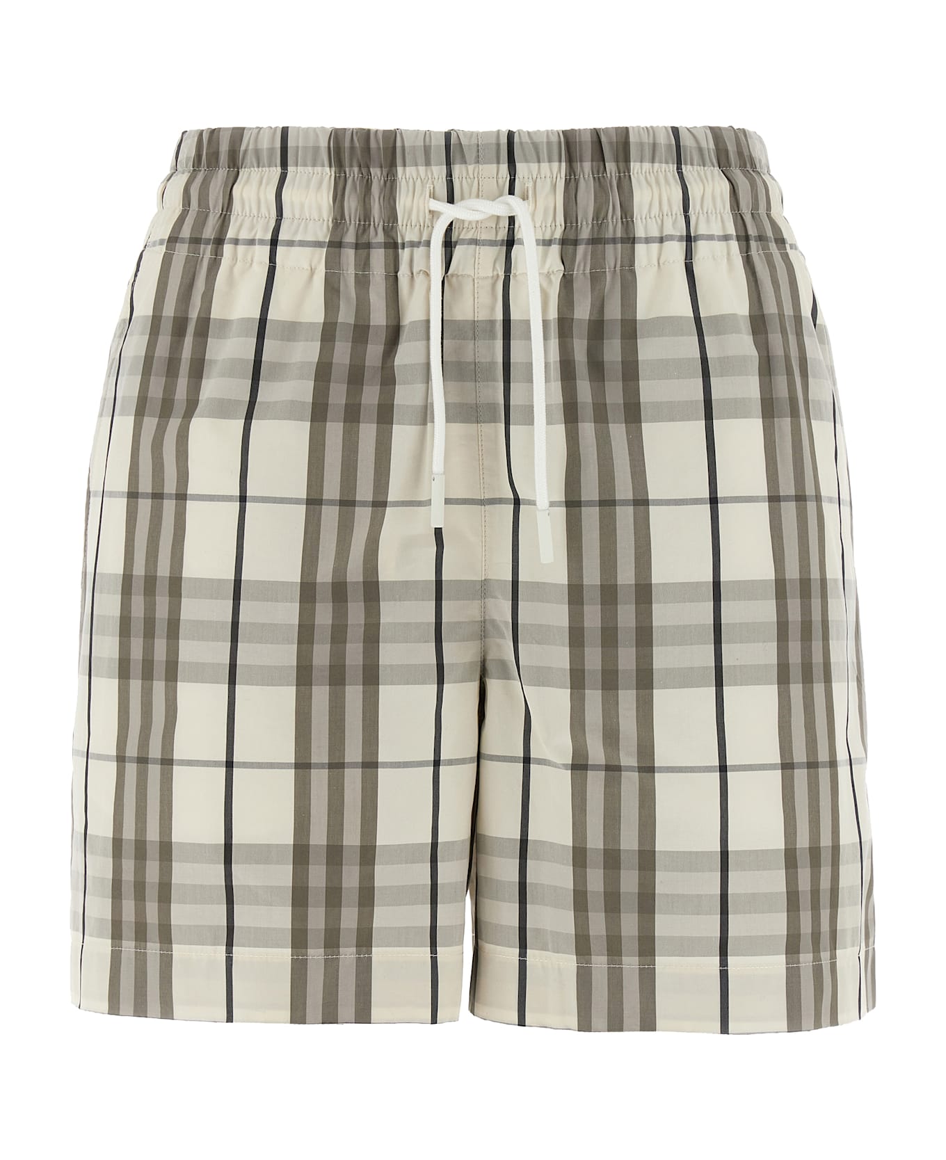 Burberry Check Bermuda Shorts - Gray