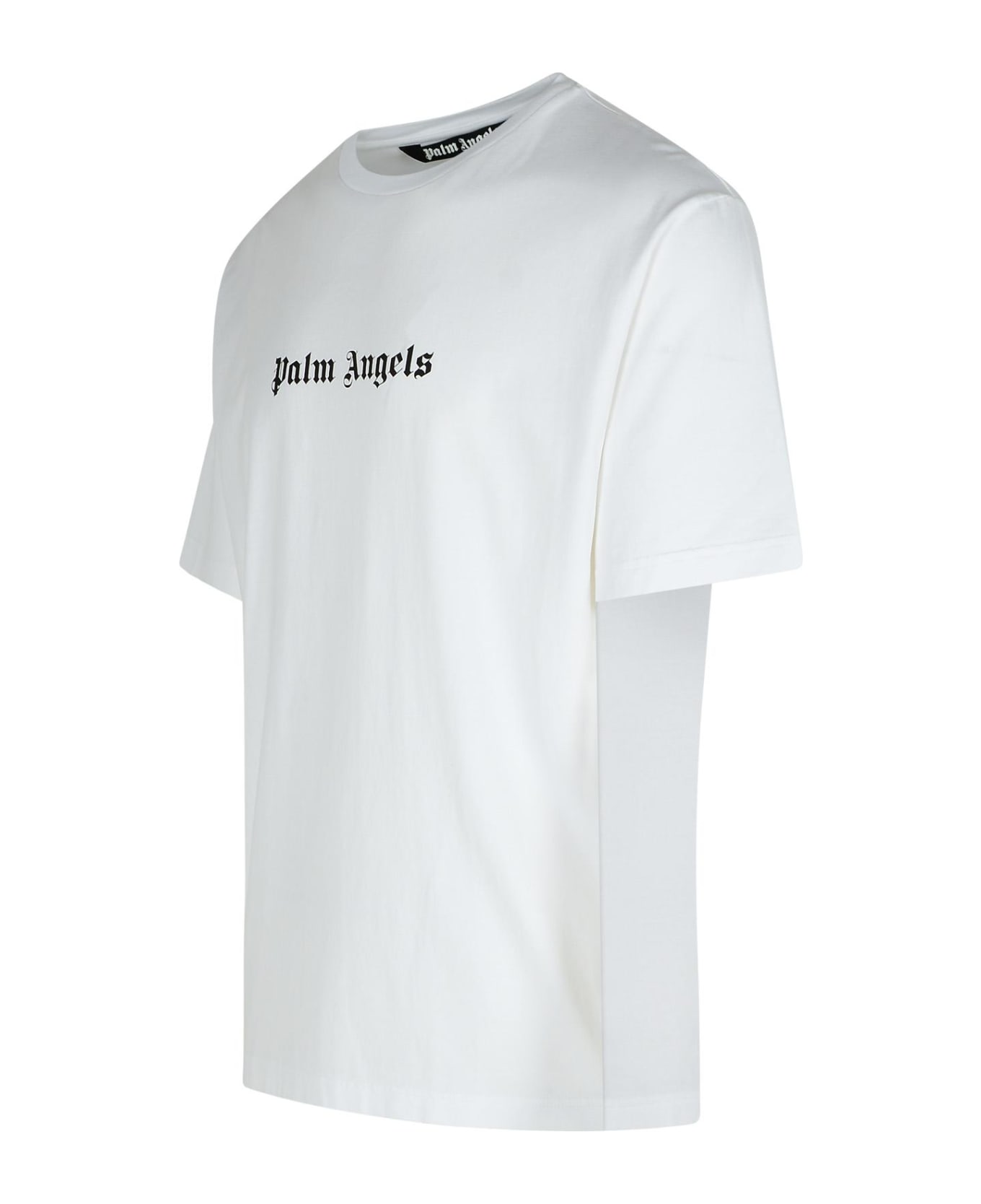 Palm Angels White Cotton T-shirt - White