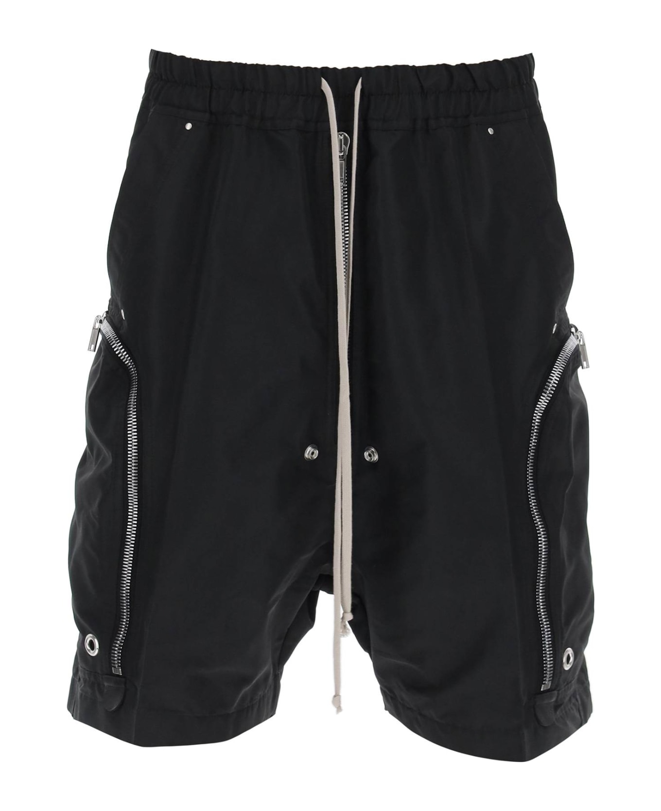 Rick Owens Faille Cargo Shorts - BLACK (Black)