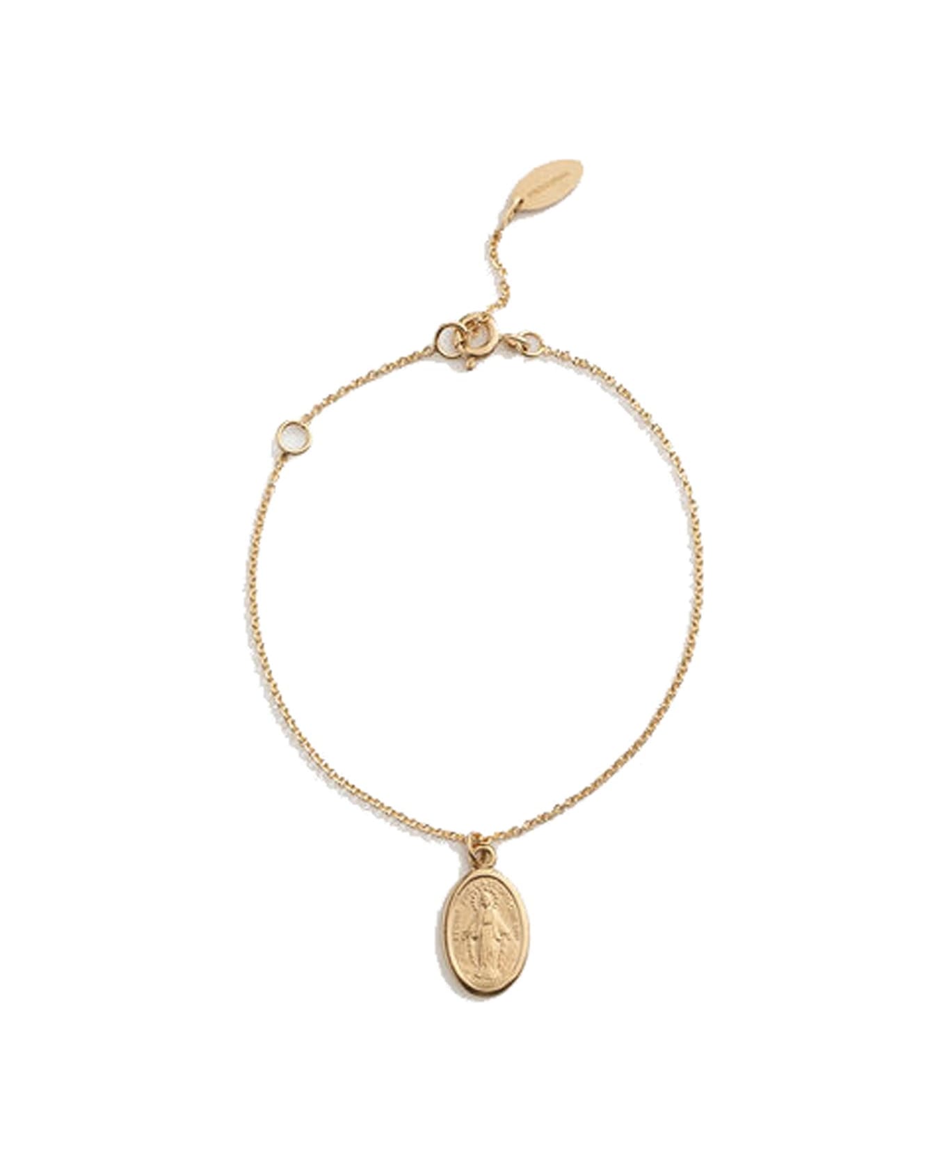 Dolce & Gabbana Bracelet With Virgin Mary Medallion - Gold