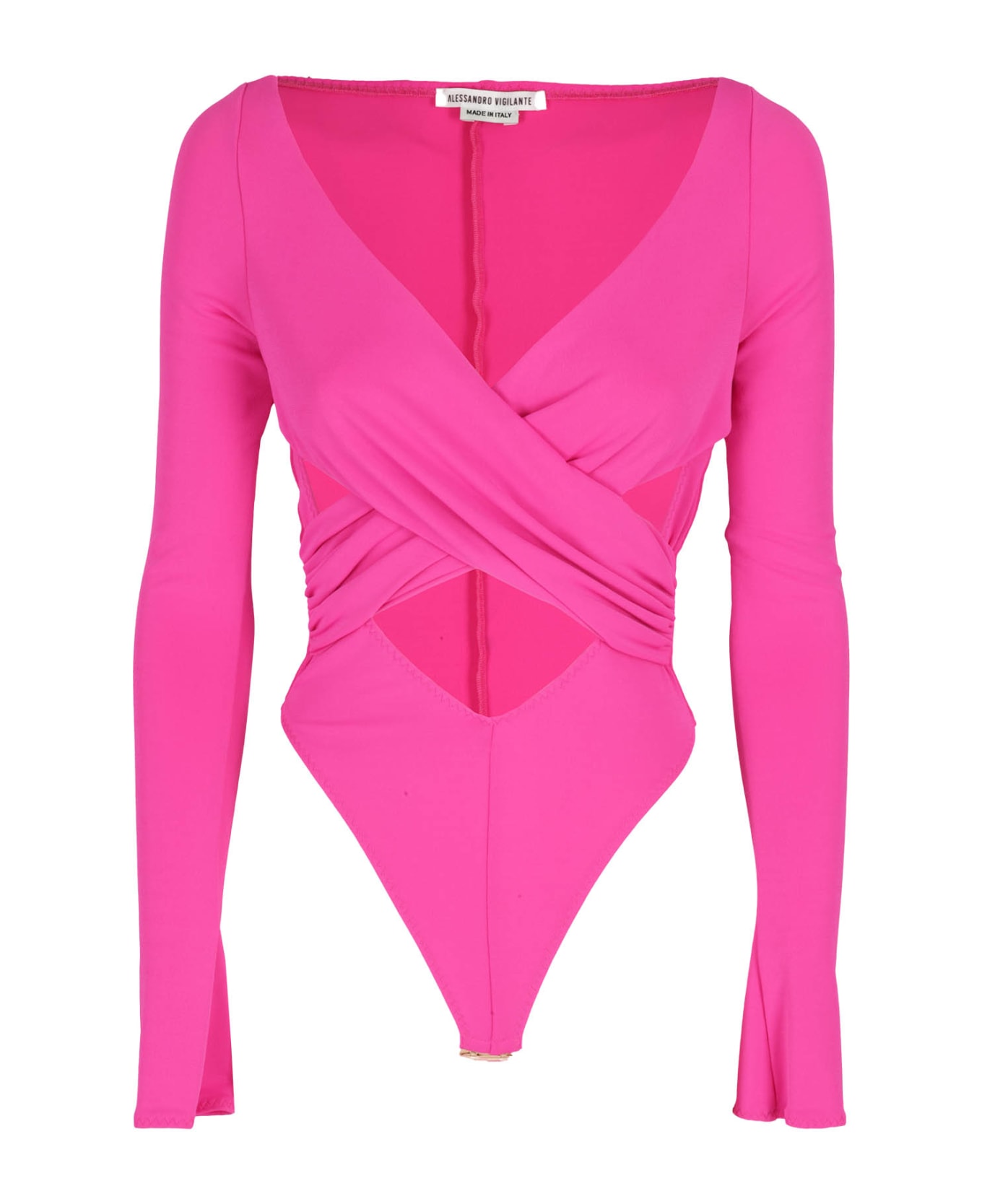 Alessandro Vigilante Long Sleeves - Bright Pink ボディスーツ