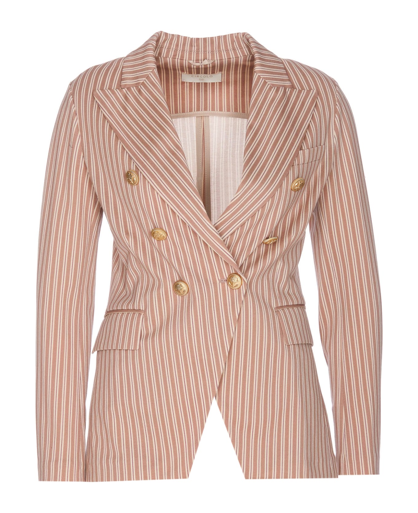 Circolo 1901 Double Breasted Buttons Jacket - Pink