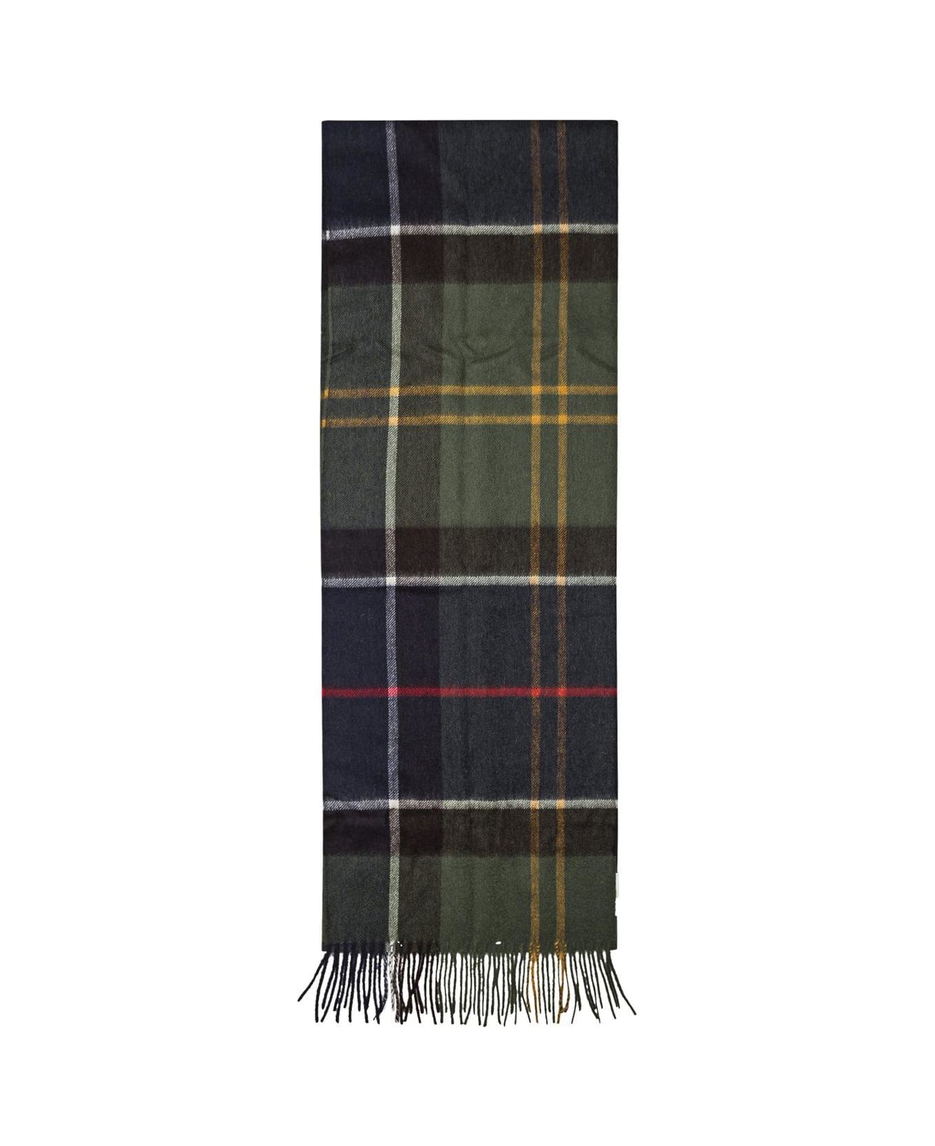 Barbour Checked Fringed Scarf - Tartan