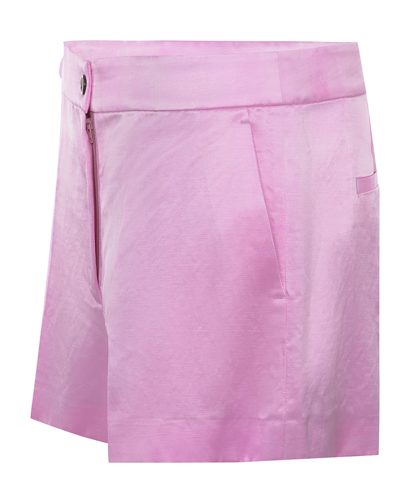 Pinko 'scintille' Shorts Made Of Linen Blend. - Pink