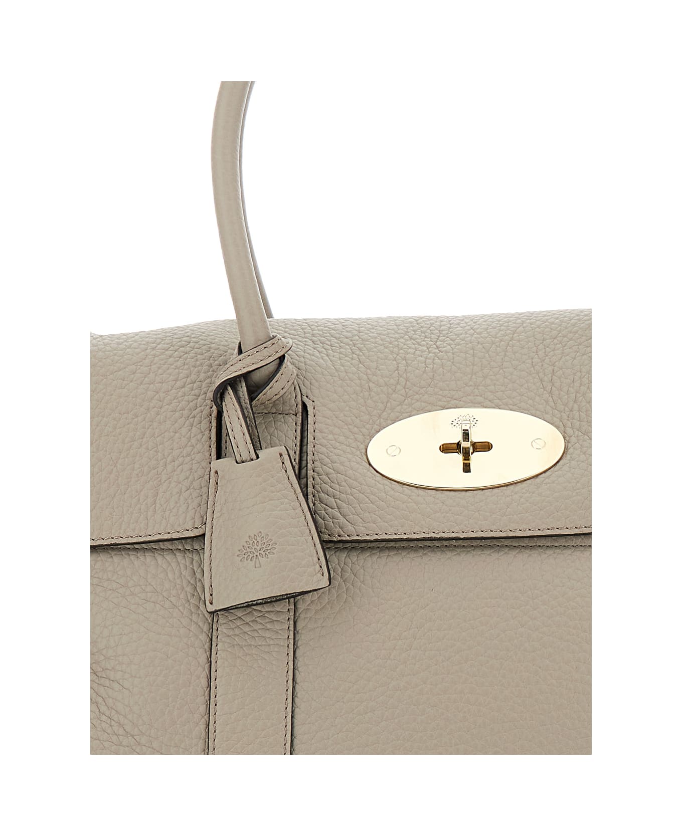 Mulberry 
bayswater
 Beige Shoulder Bag With Postman
s Lock In Hammered Leather Woman - Beige