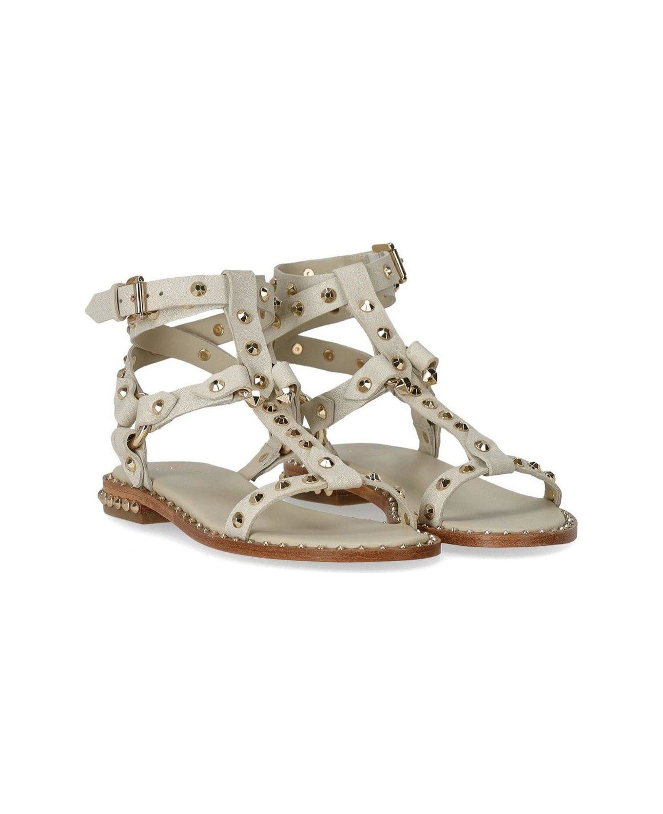 Ash Pulp Studded Ankle-strap Sandals - Panna サンダル