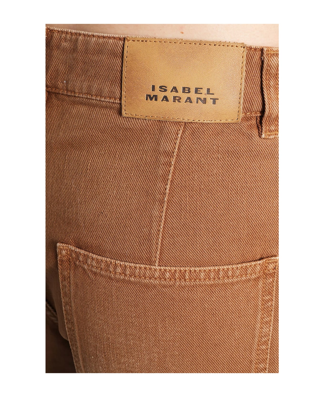 Isabel Marant Catarina Jeans In Brown Cotton - brown