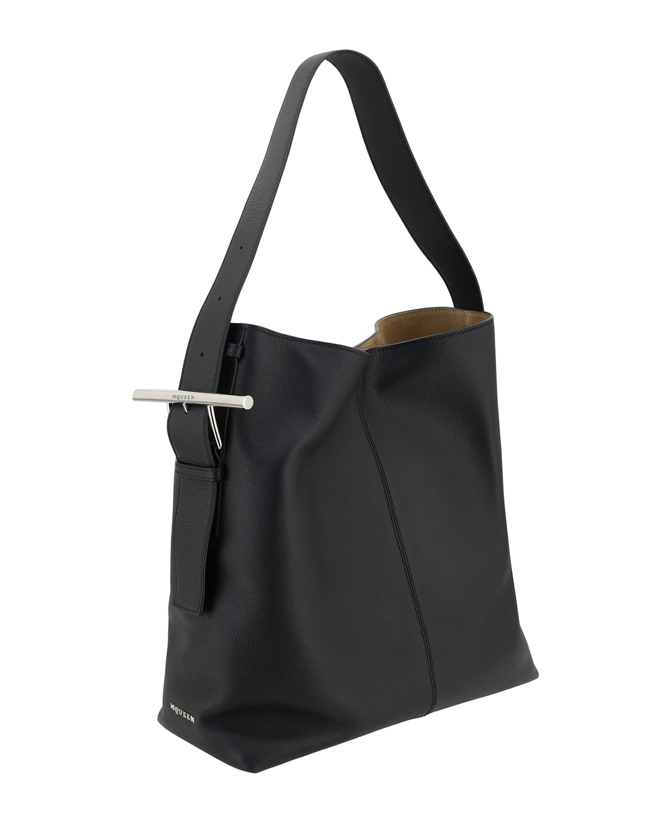 Alexander McQueen Sling Shoulder Bag - Black/silver