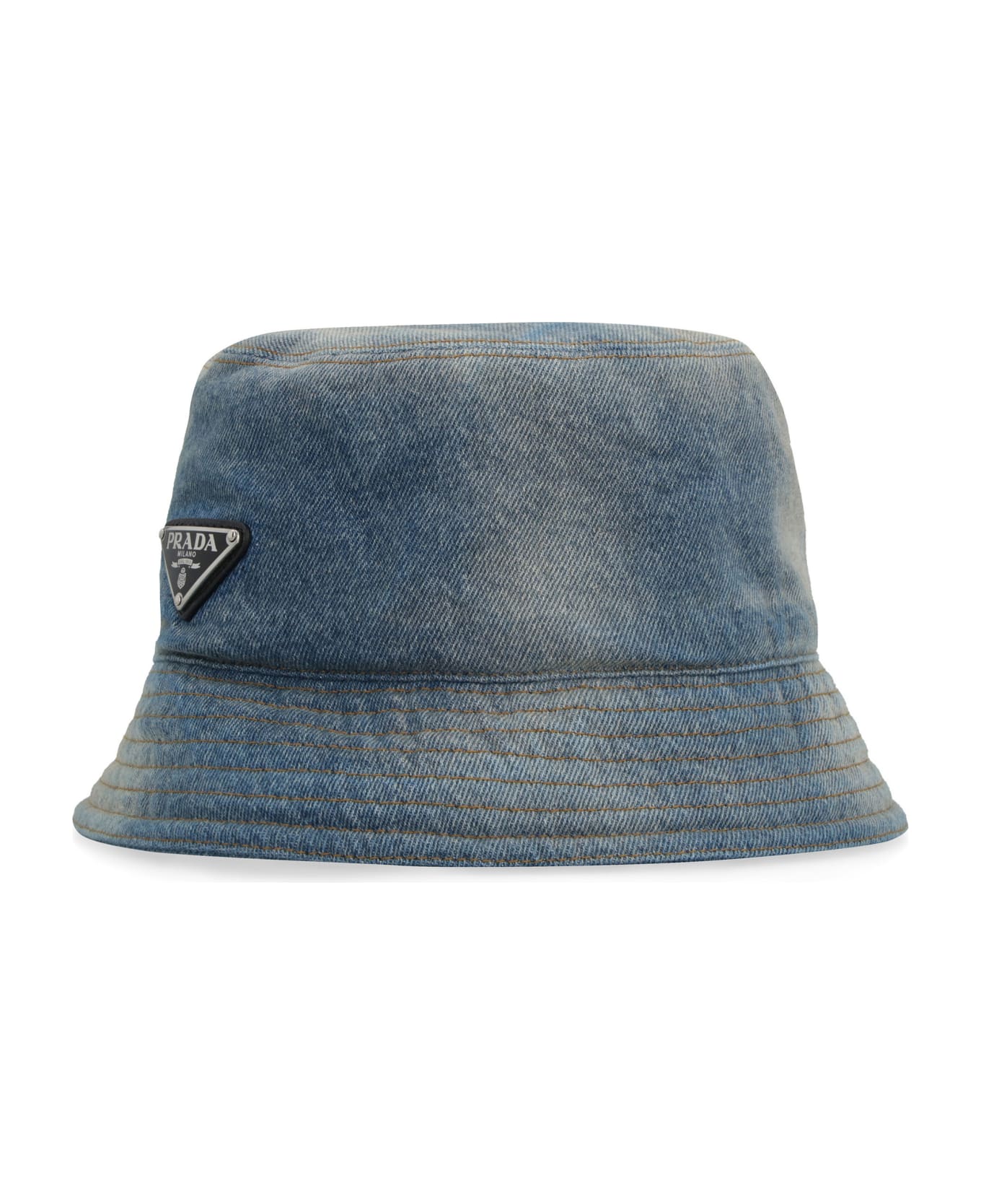 Prada Denim Bucket Hat - Blu