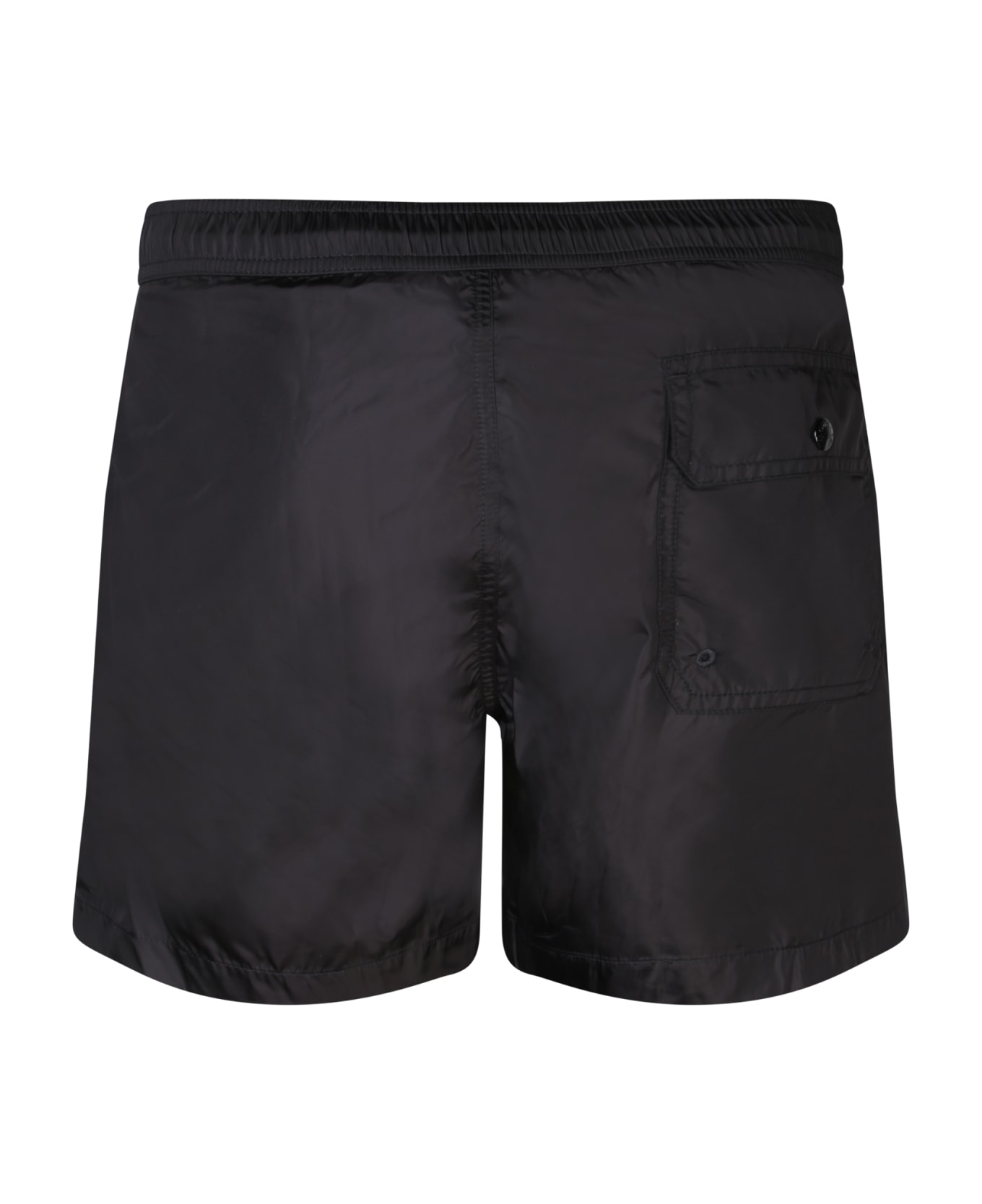 Moncler Logo Patch Drawstring Swim Shorts - Nero ショートパンツ