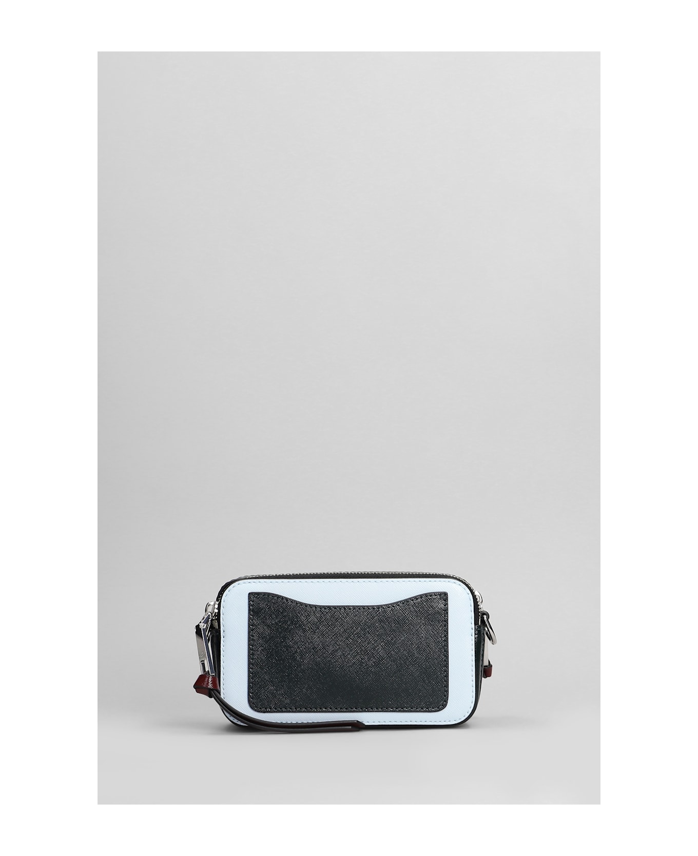 Marc Jacobs The Snapshot Shoulder Bag In Cyan Leather - cyan