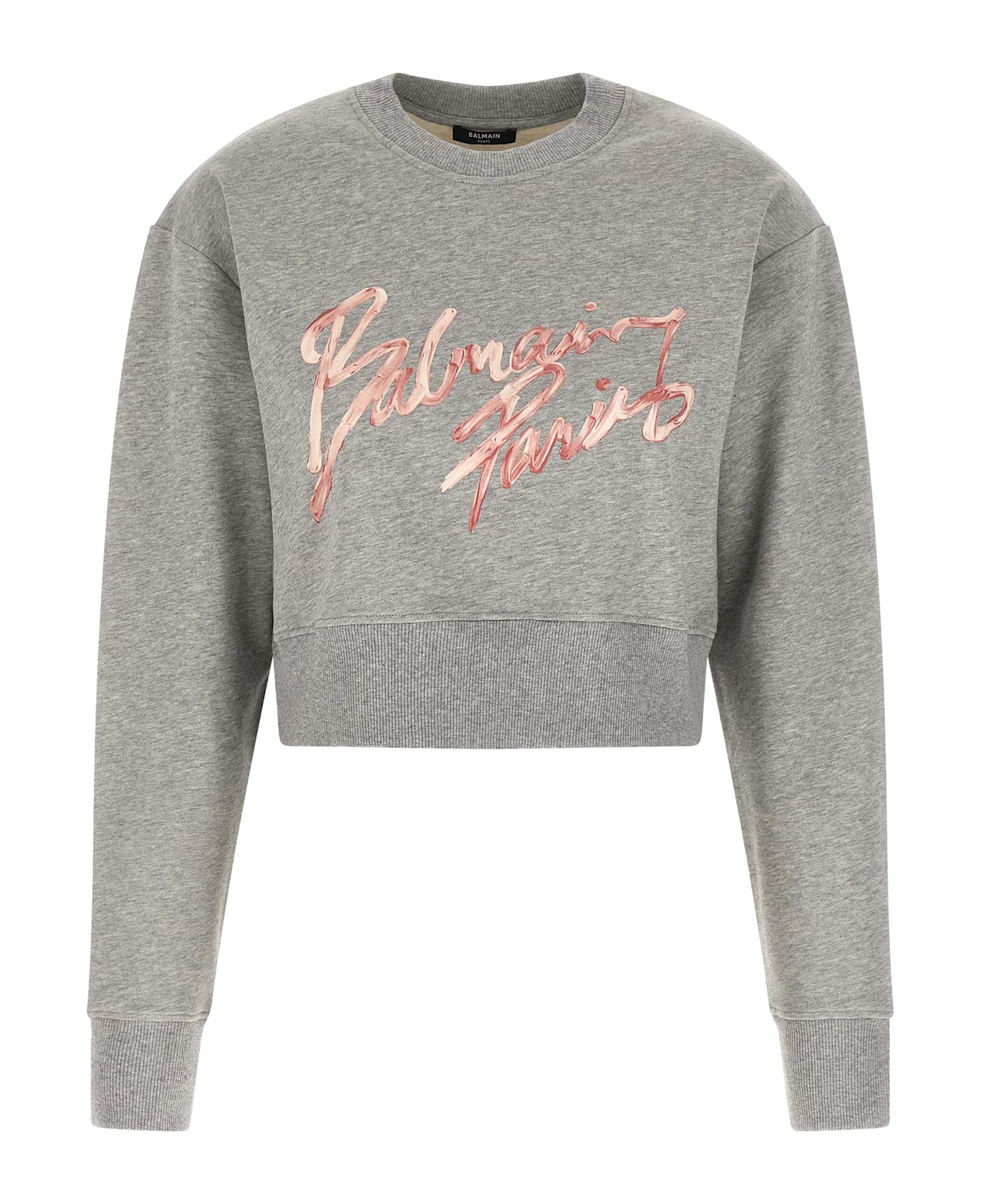 Balmain 'balmain Paris' Sweatshirt - Gray