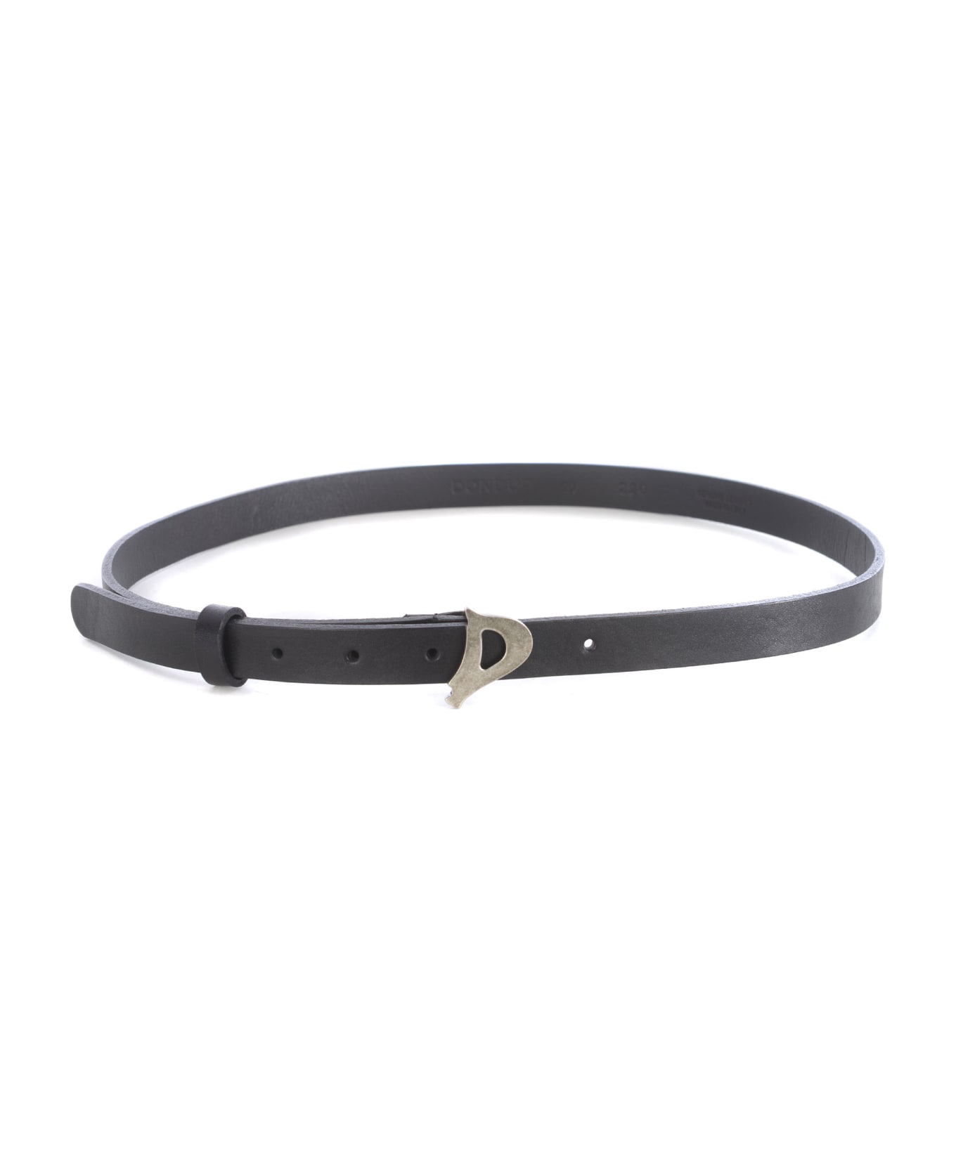 Dondup Leather Belt - Nero