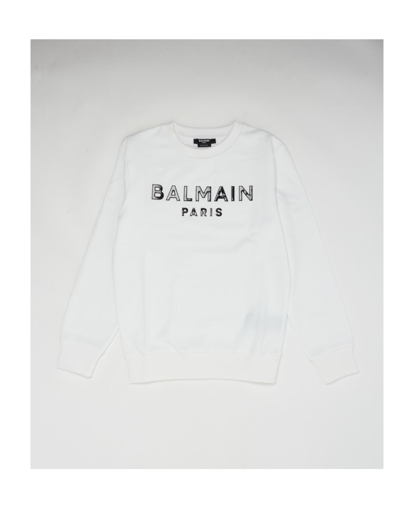 Balmain Sweatshirts Sweatshirt - BIANCO-NERO