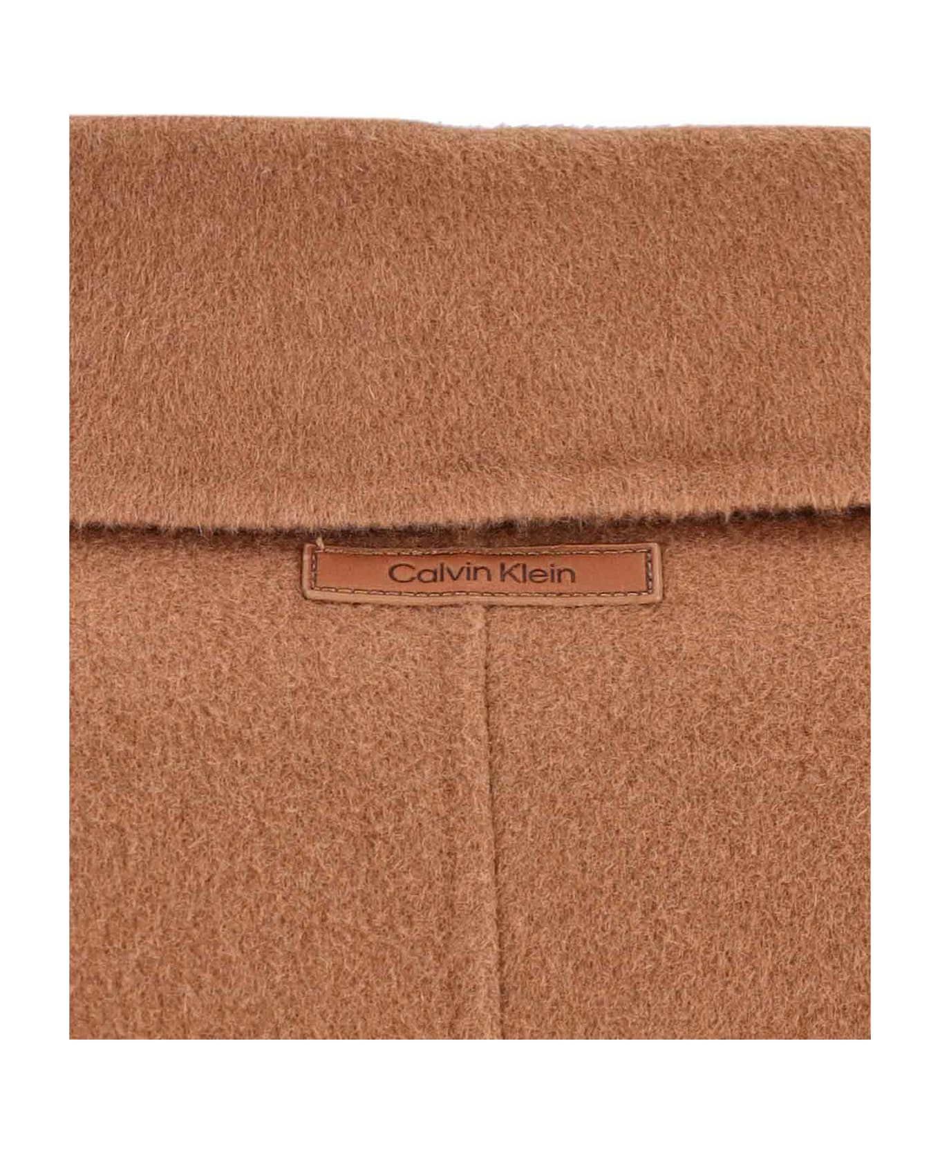 Calvin Klein Single-breasted Coat - Brown