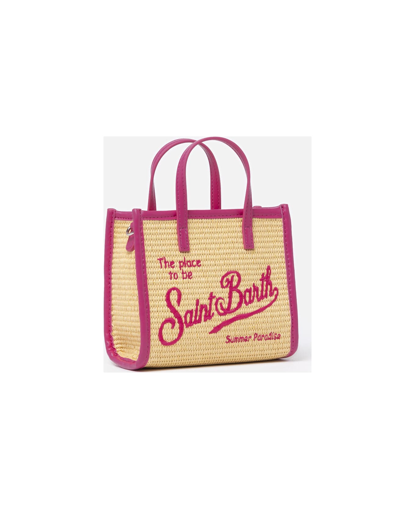 MC2 Saint Barth Beige Mini Vivian Straw Handbag - BEIGE
