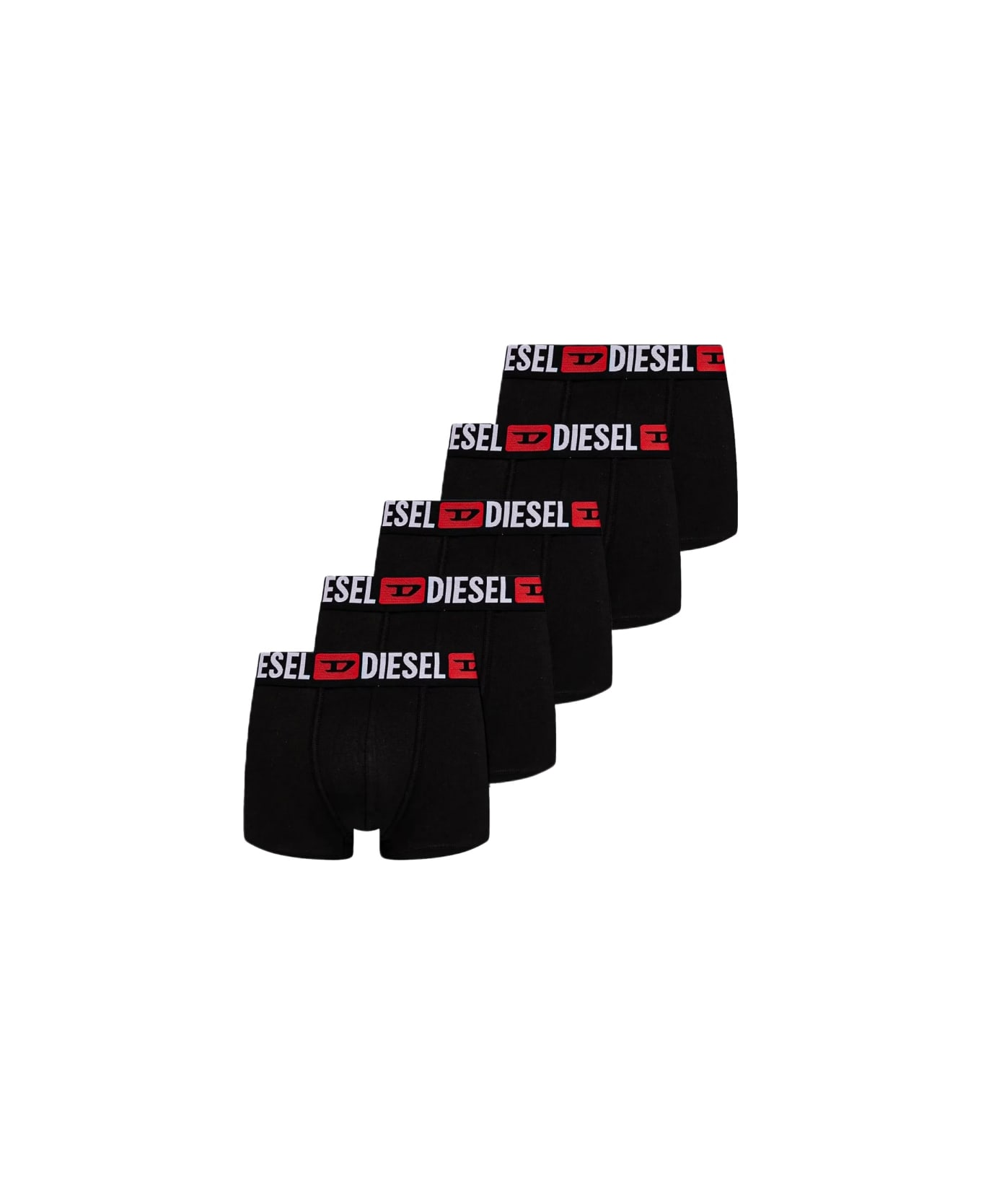 Diesel Pack Of Five Boxer Shorts - BLACK