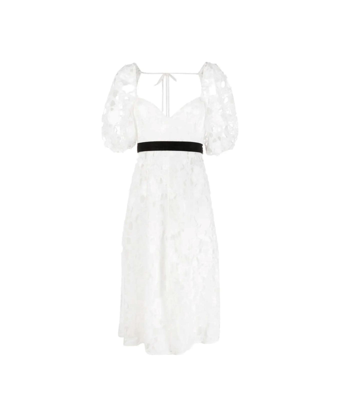 For Love & Lemons Marlene Midi Dress - White ワンピース＆ドレス