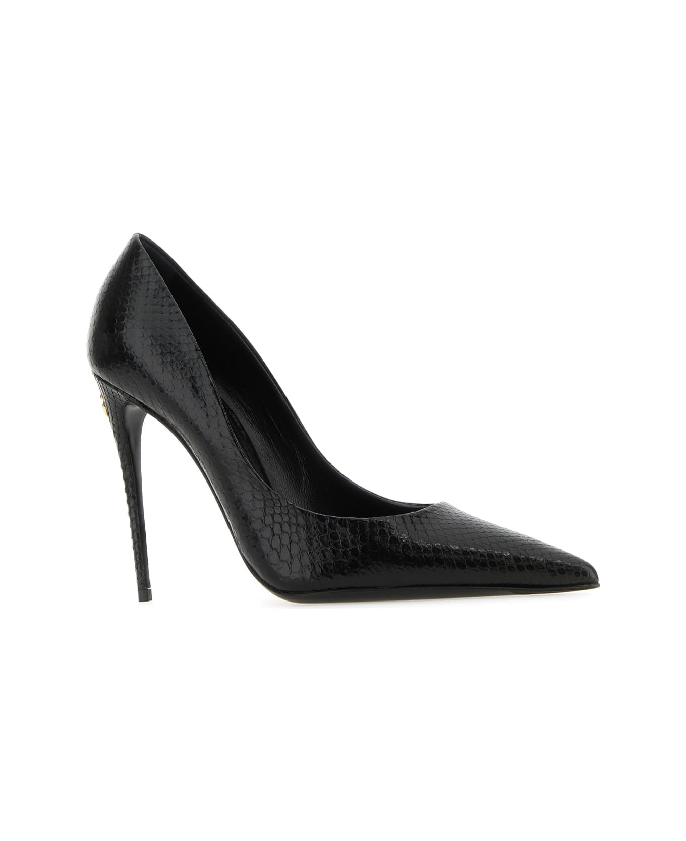 Dolce & Gabbana Black Python Pumps - BLACK