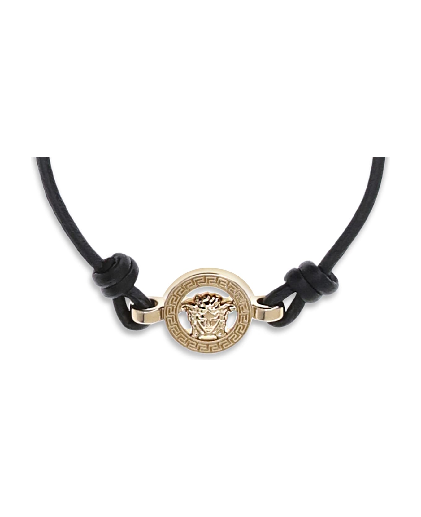 Versace Leather Bracelet - Black