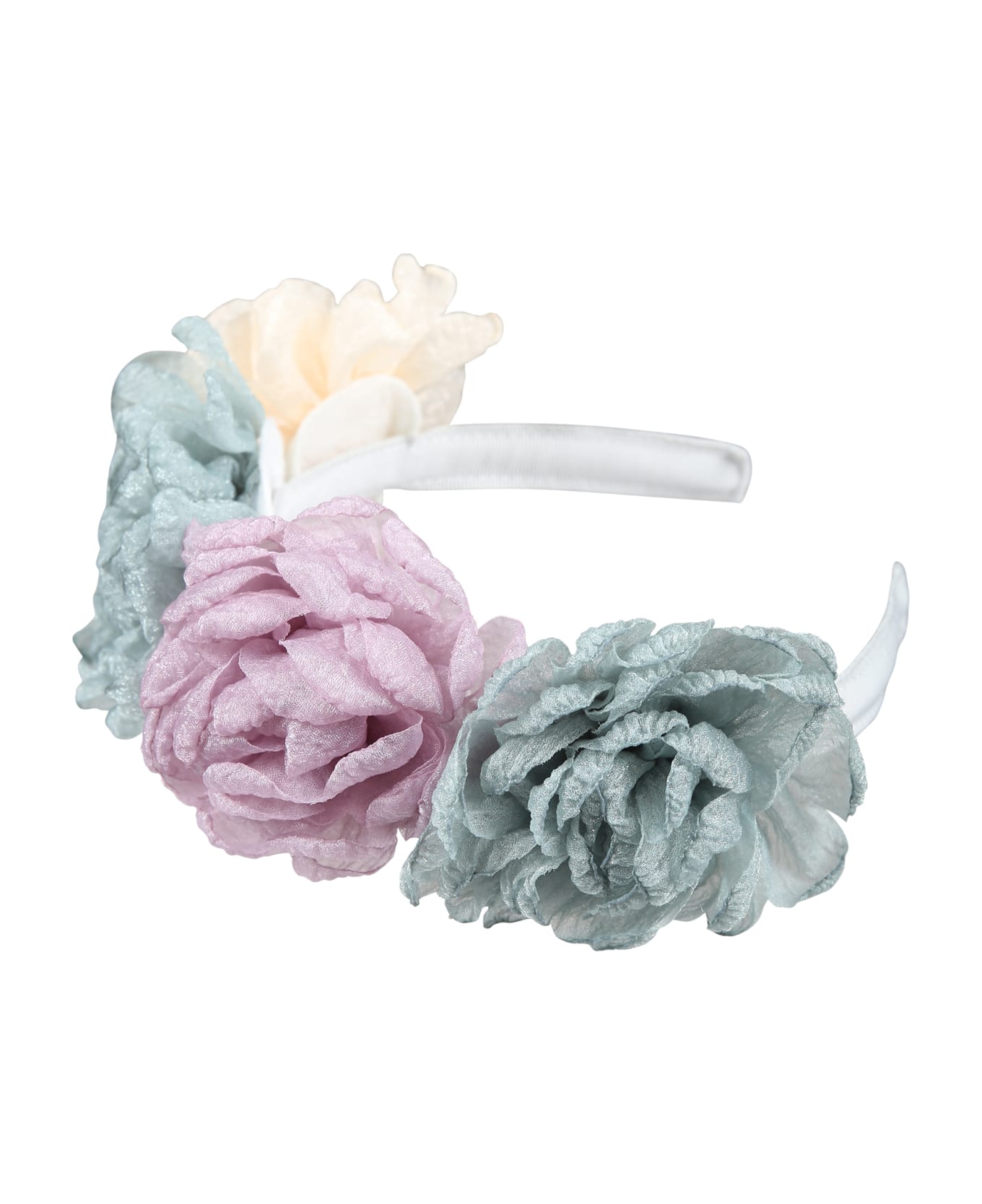 Caffe' d'Orzo Multicolor Headband For Girl With Roses - Multicolor アクセサリー＆ギフト